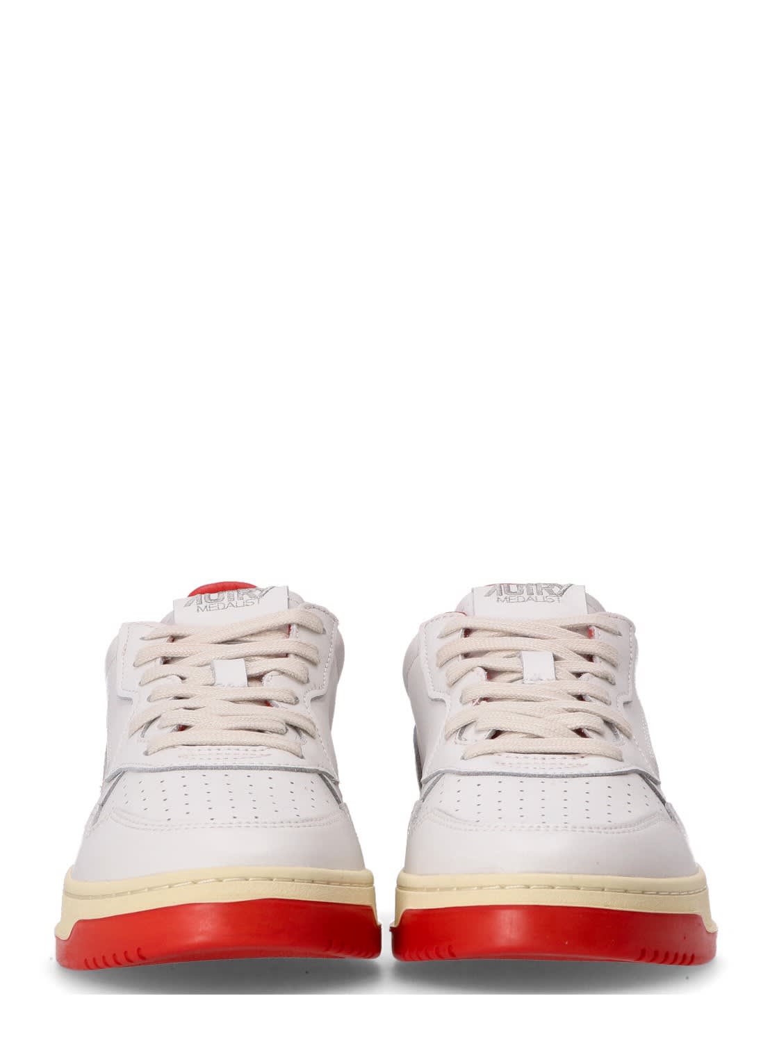 Autry Leather Low-top Sneakers In White