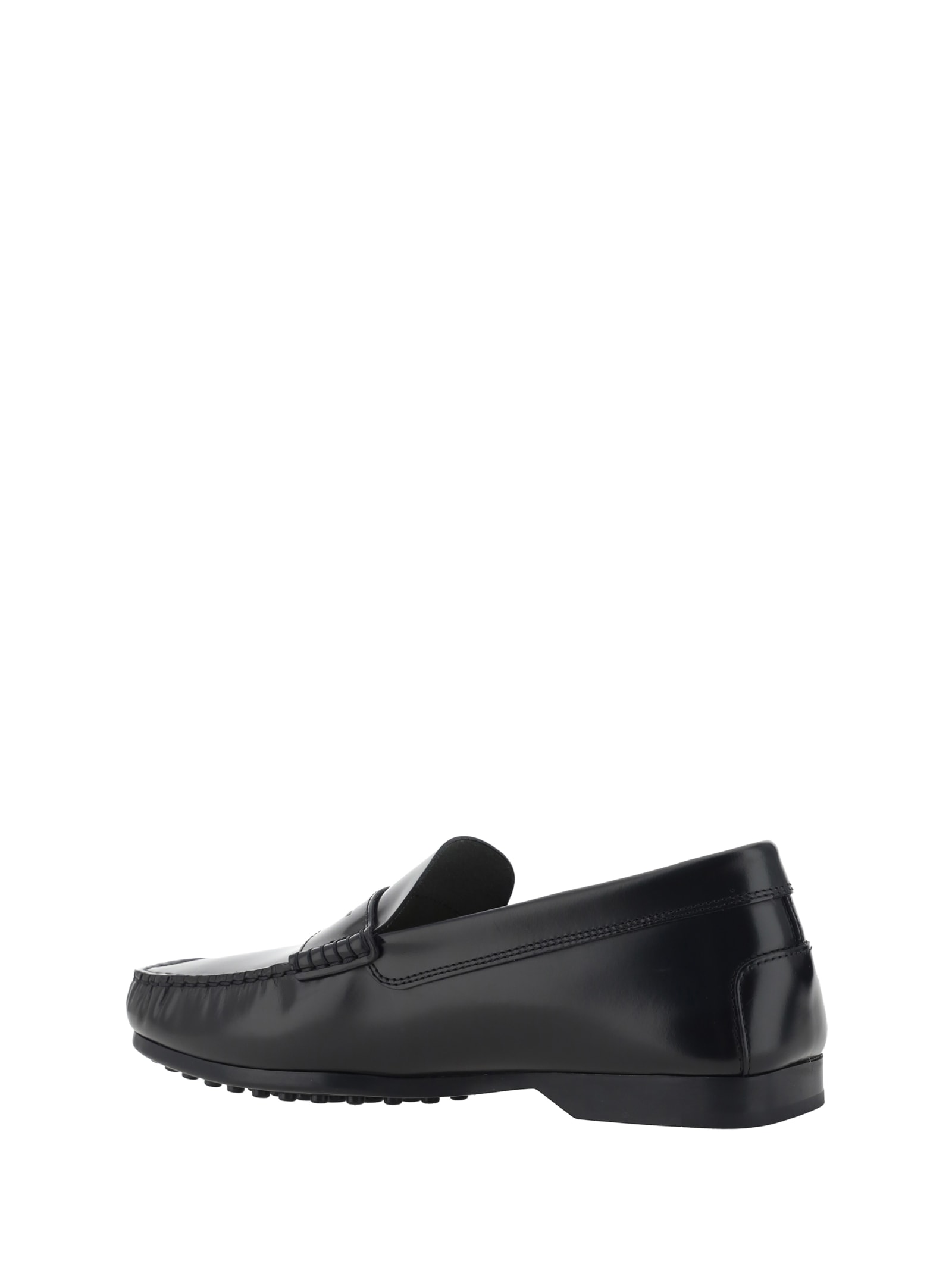 Shop Tod's Loafers In Nero