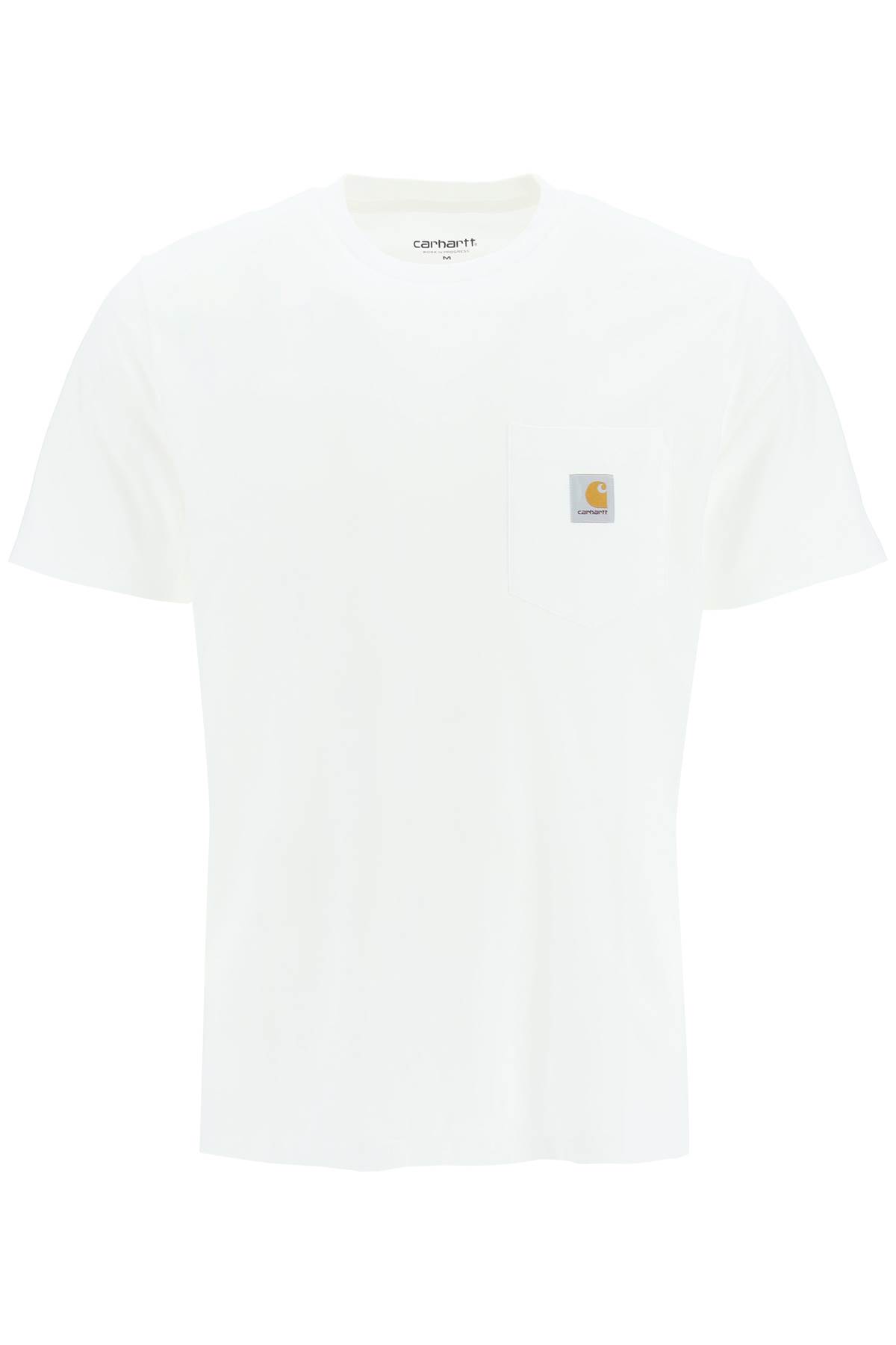 Shop Carhartt Pocket T-shirt Featuring Logo Label In White