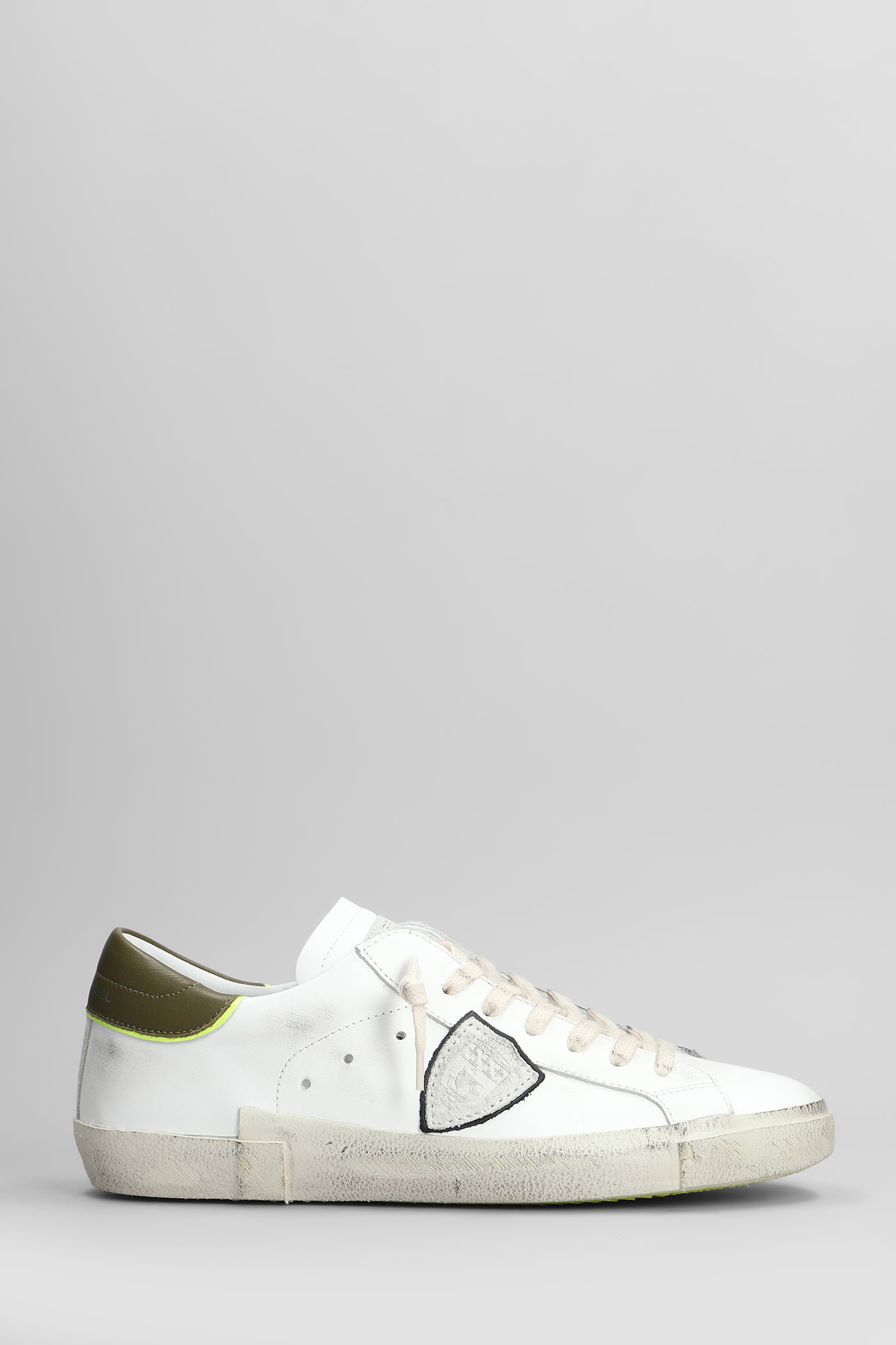 Prsx Low Sneakers In White Leather