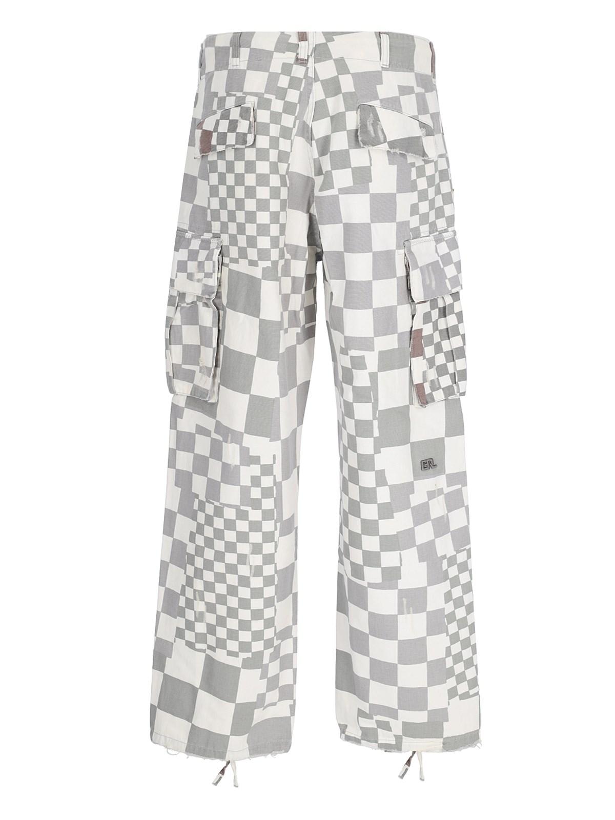 Shop Erl Cargo Pants In Checker