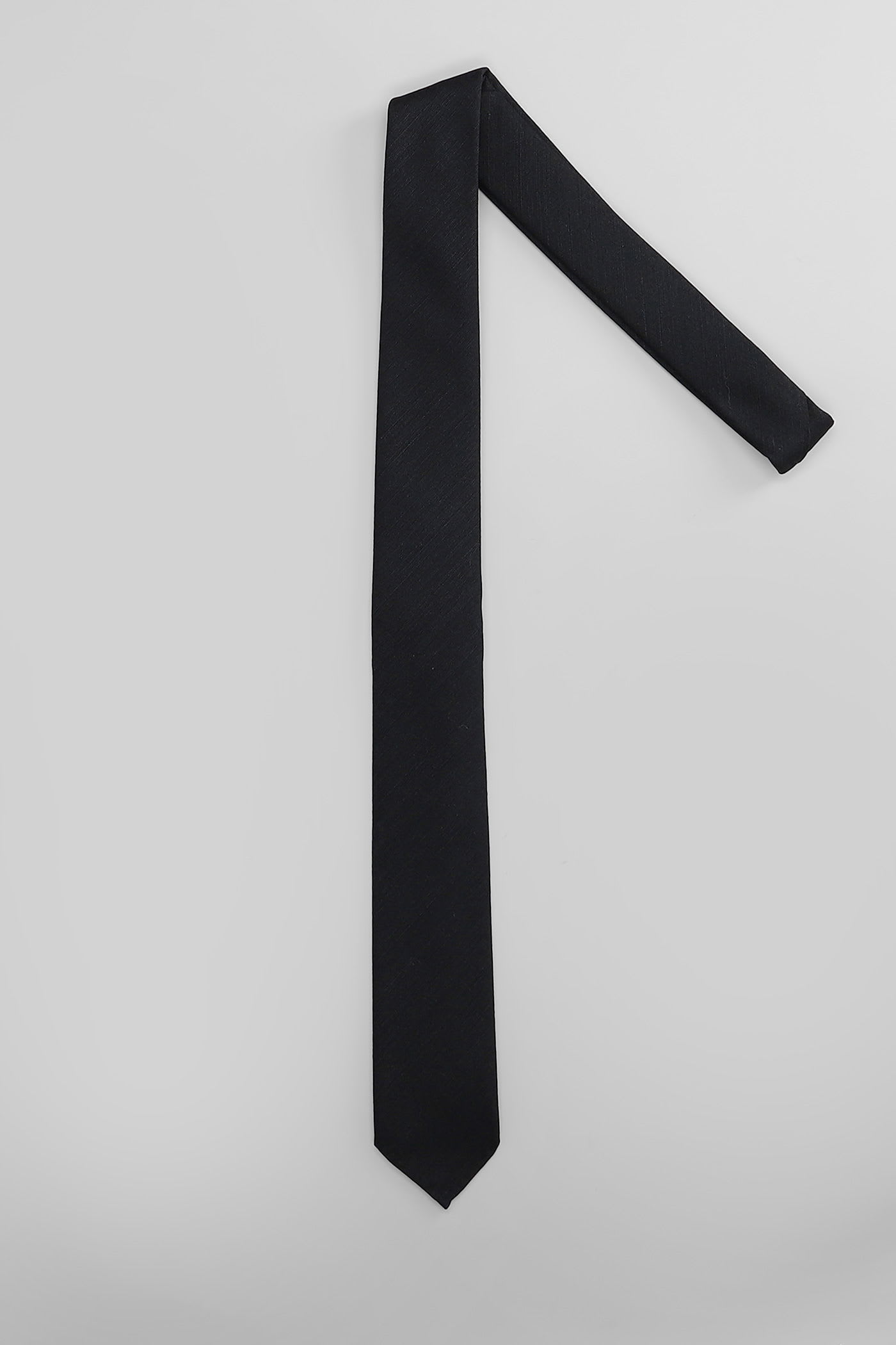 Lardini Tie In Black Polyester