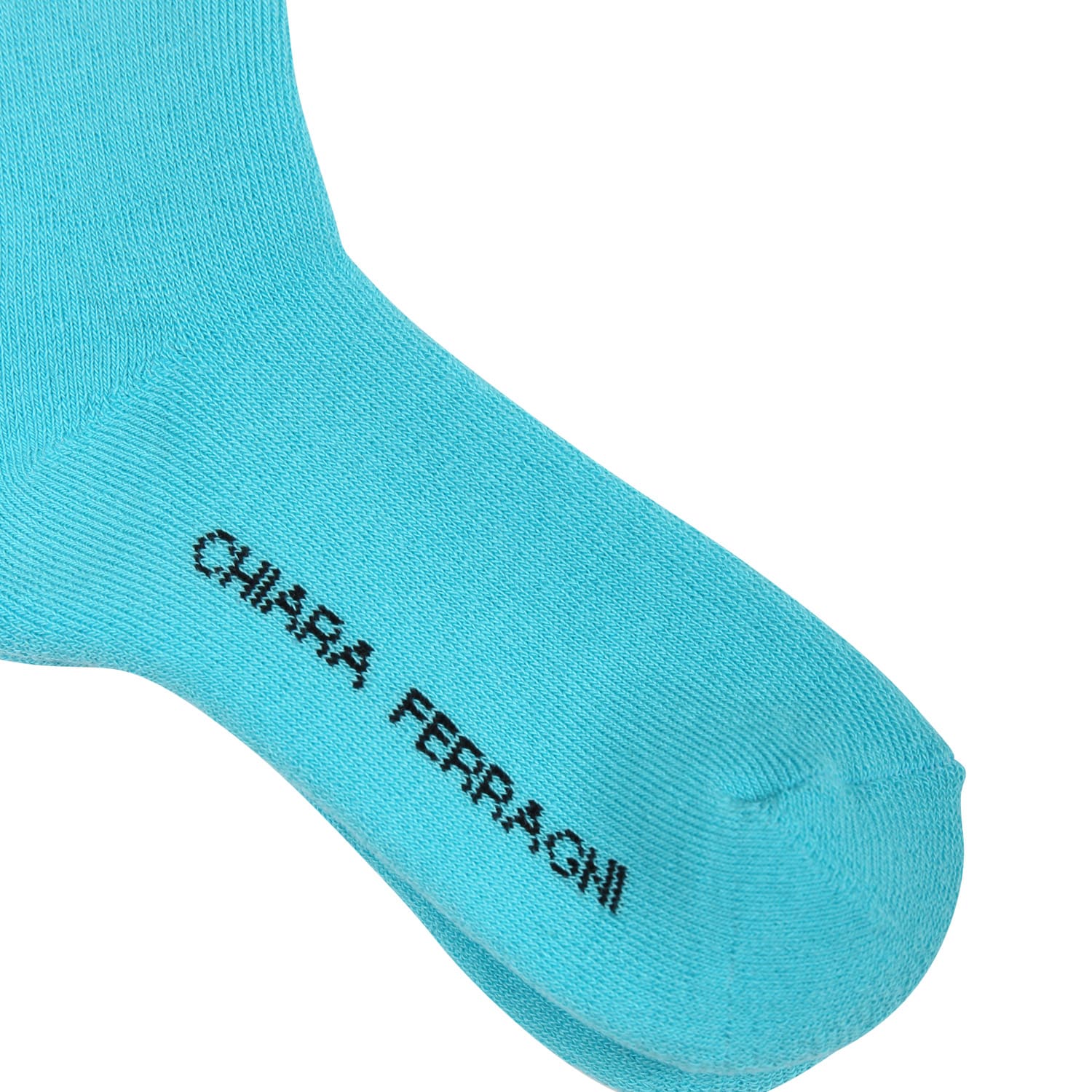 Shop Chiara Ferragni Light Blue Socks For Girl With Flirting Eyes And Hearts
