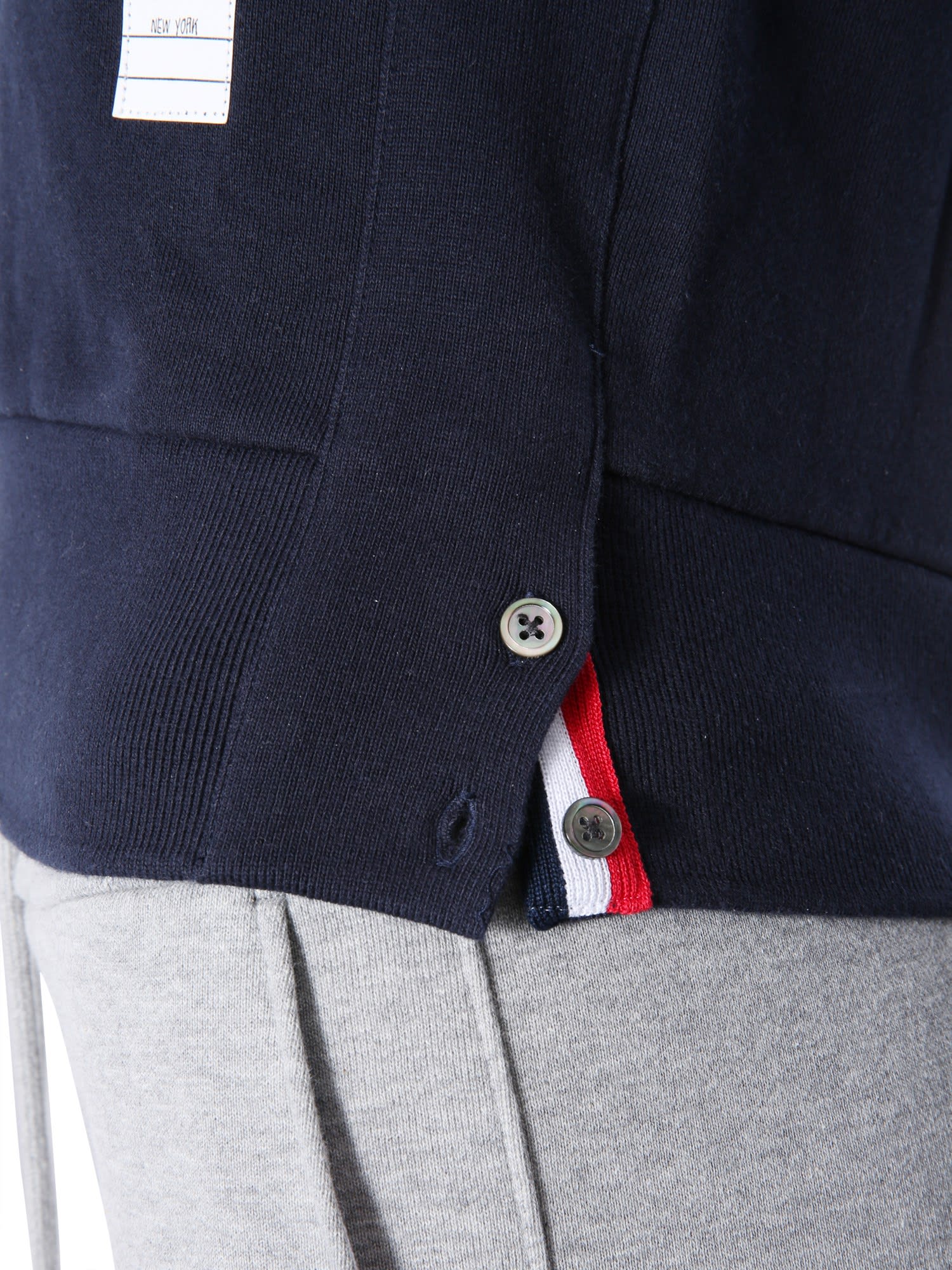 Shop Thom Browne Cotton Sweatshirt In Blue