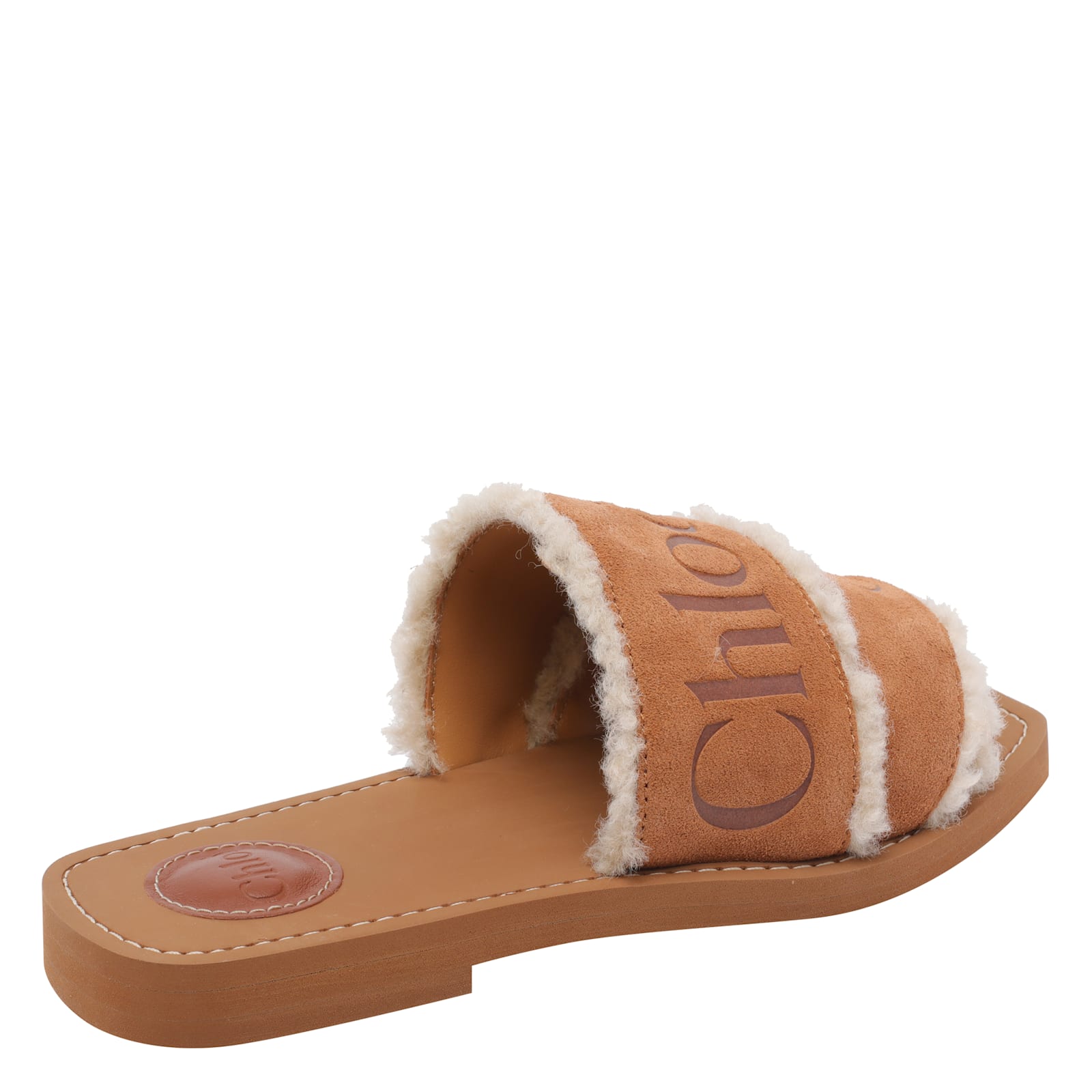 Chloé Woody Sandals In Brown