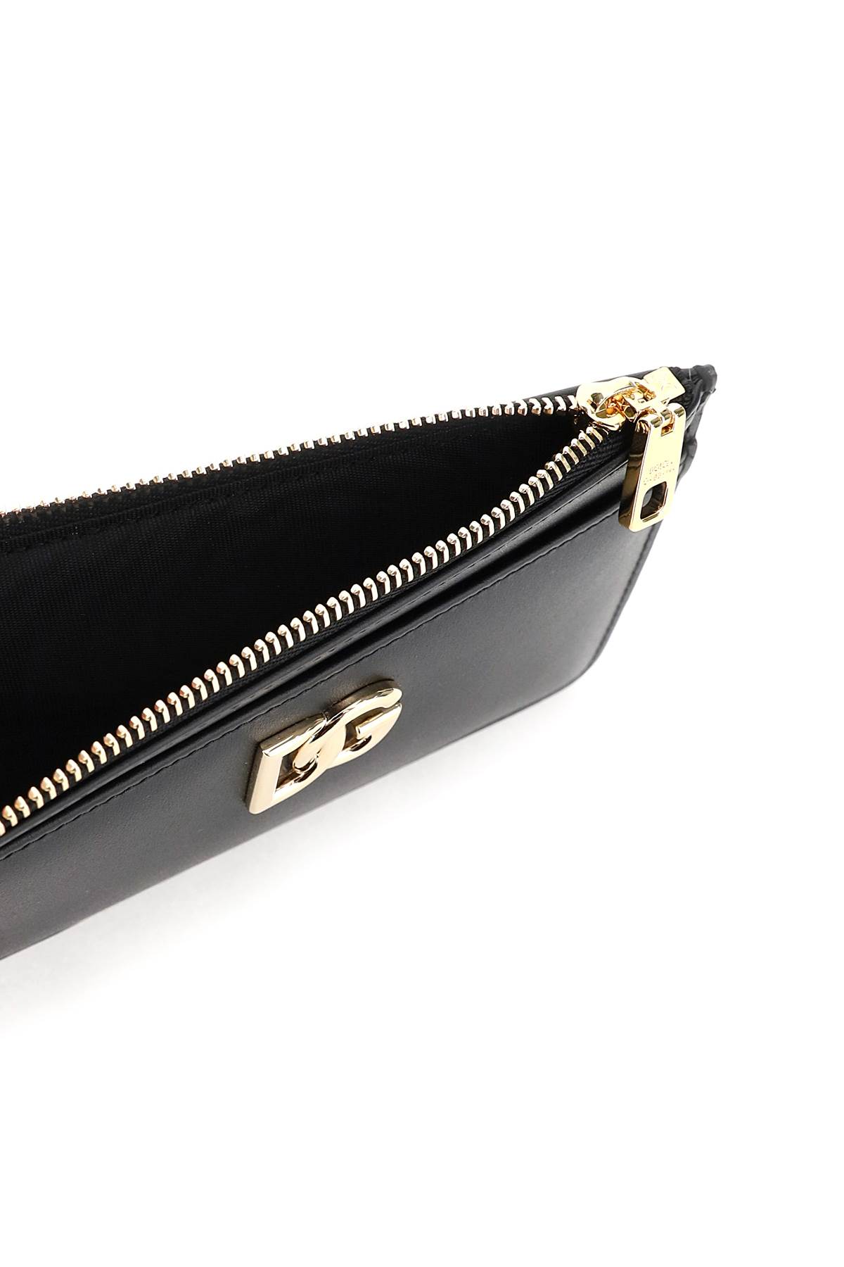 Shop Dolce & Gabbana Dg Zippered Cardholder In Nero (black)