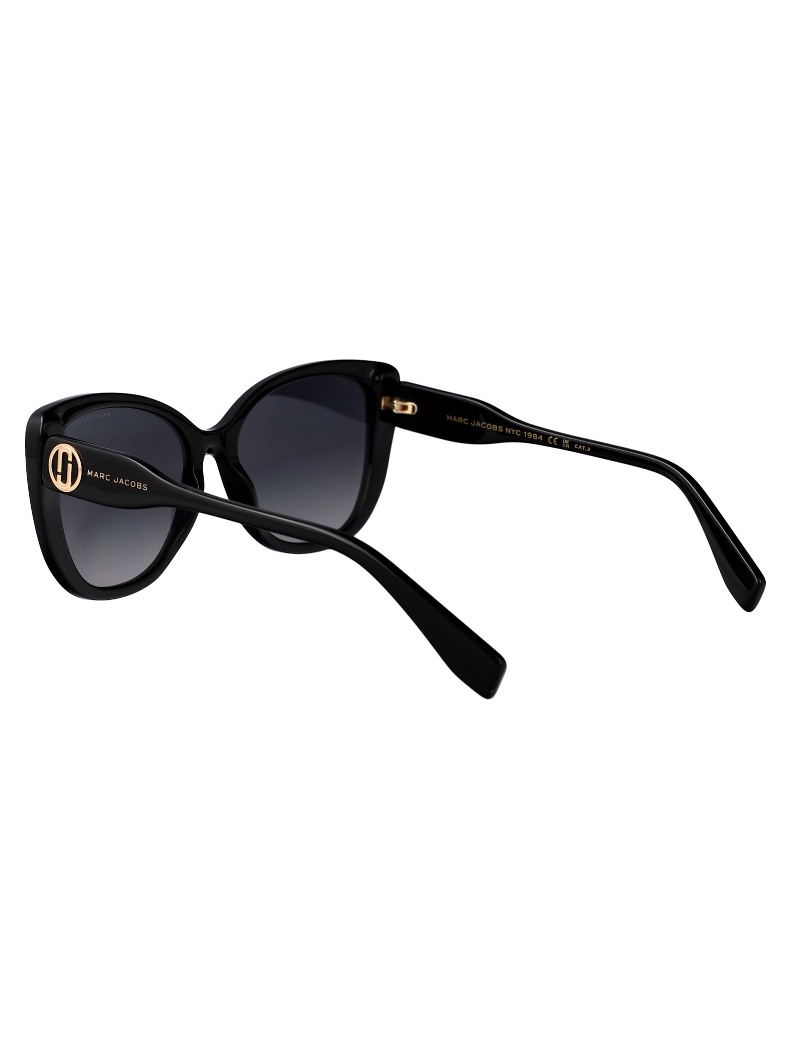 Marc Jacobs 55mm Gradient Cat Eye Sunglasses In Black