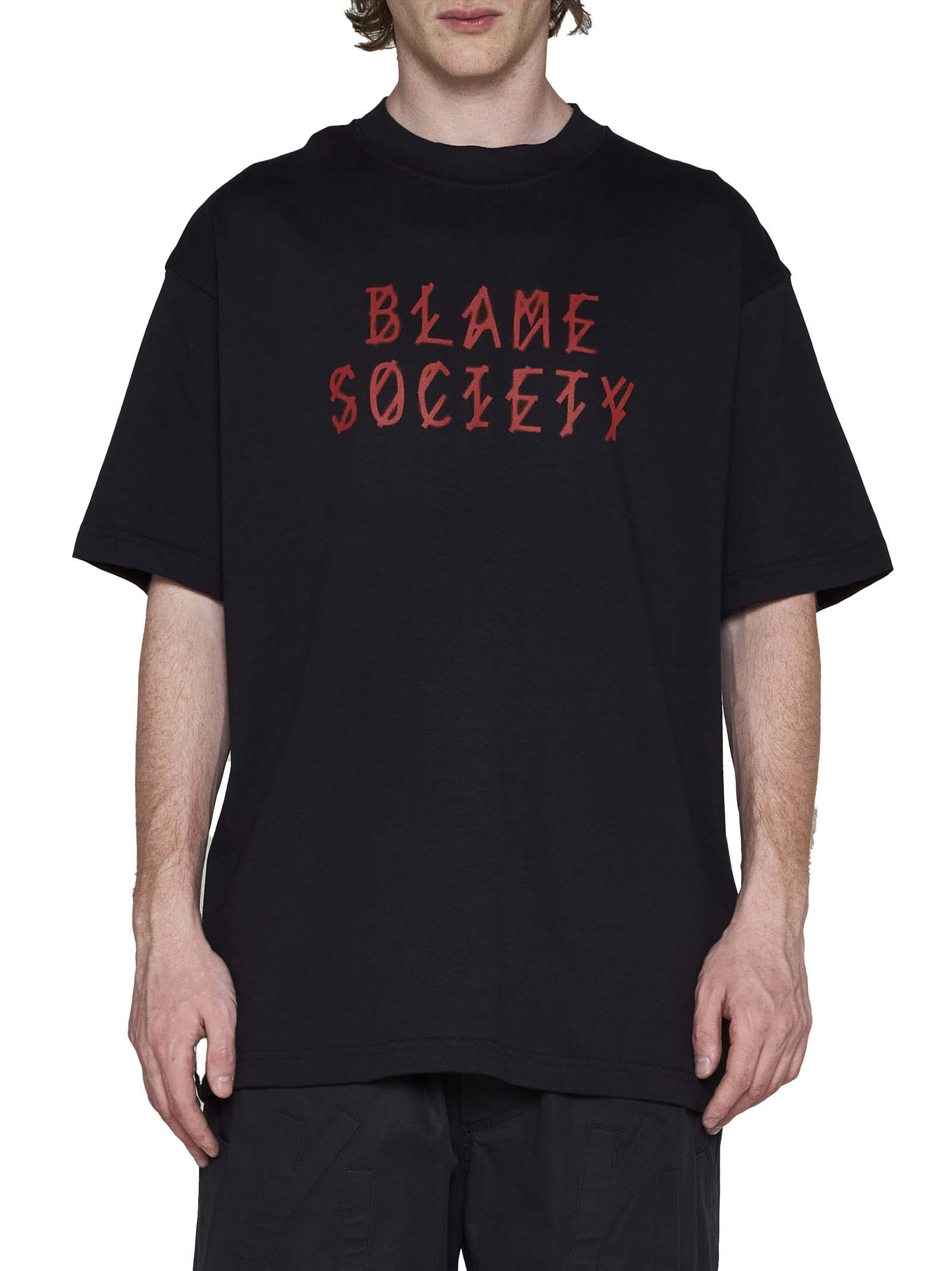 Shop 44 Label Group T-shirt In Black + 44 Burning Money