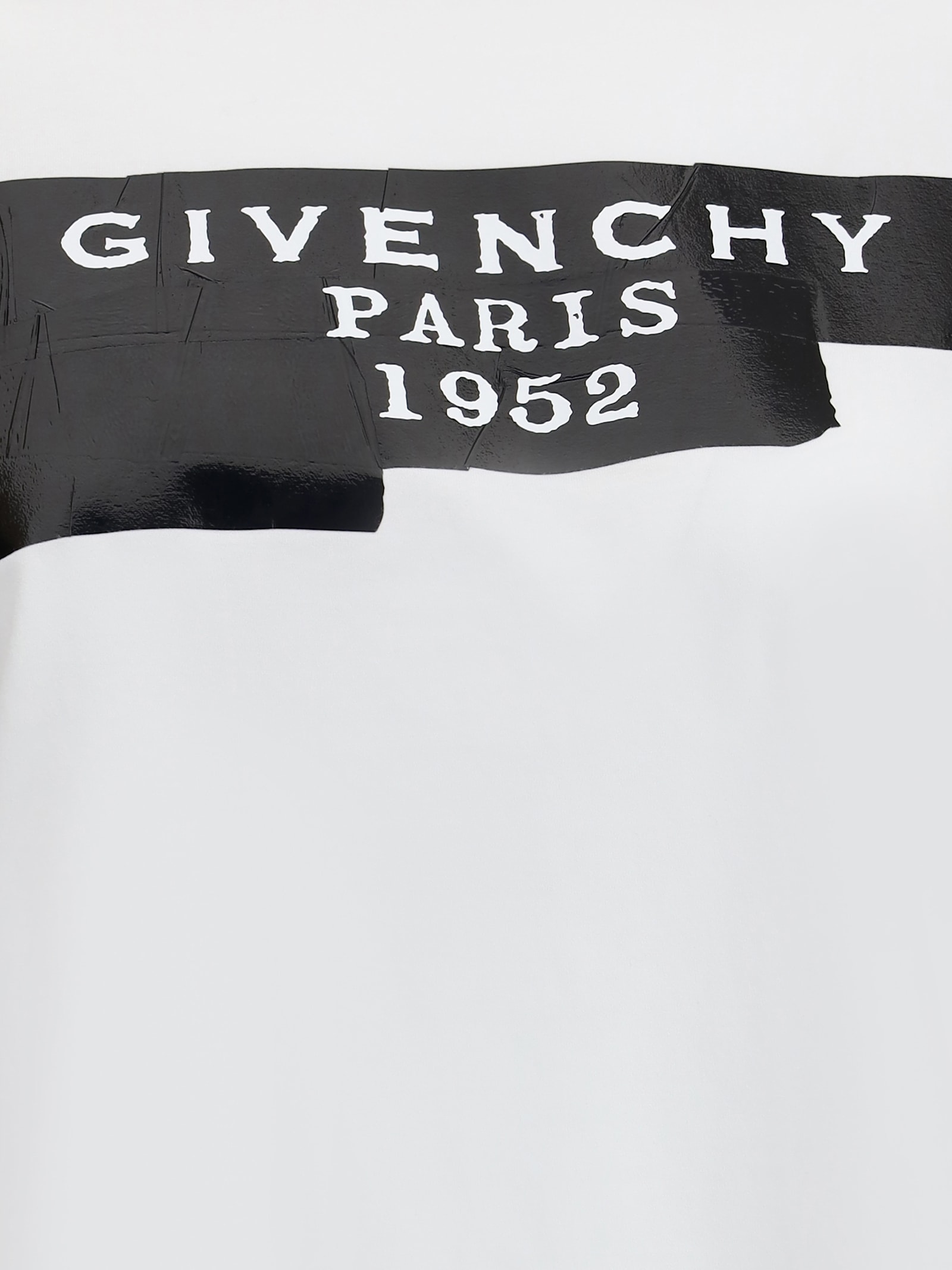 Givenchy White T-shirt With Lettering Logo On The Front In Cotton Woman In Black