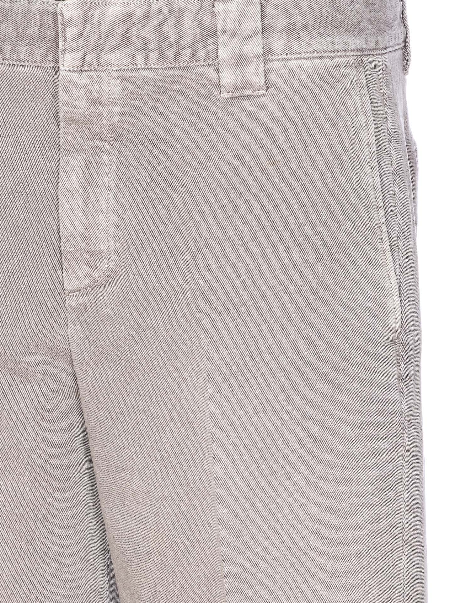 Golden Goose Trousers With Rolled Cuffs And Pockets In Gray