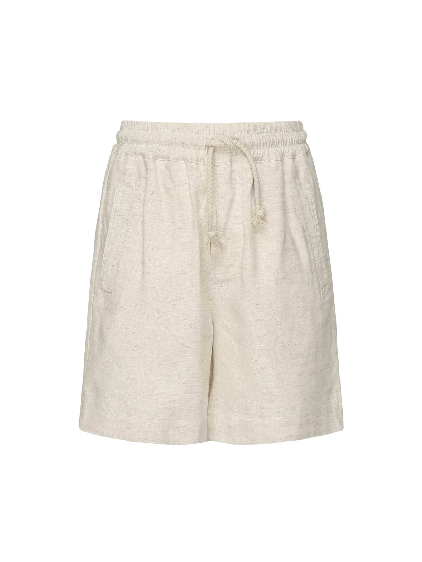 Shop Eleventy Linen Bermuda Shorts