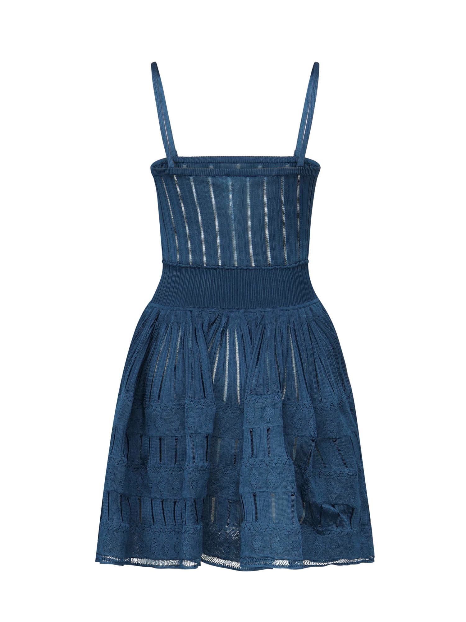 Alaïa Mini Dress Crinoline In Blue