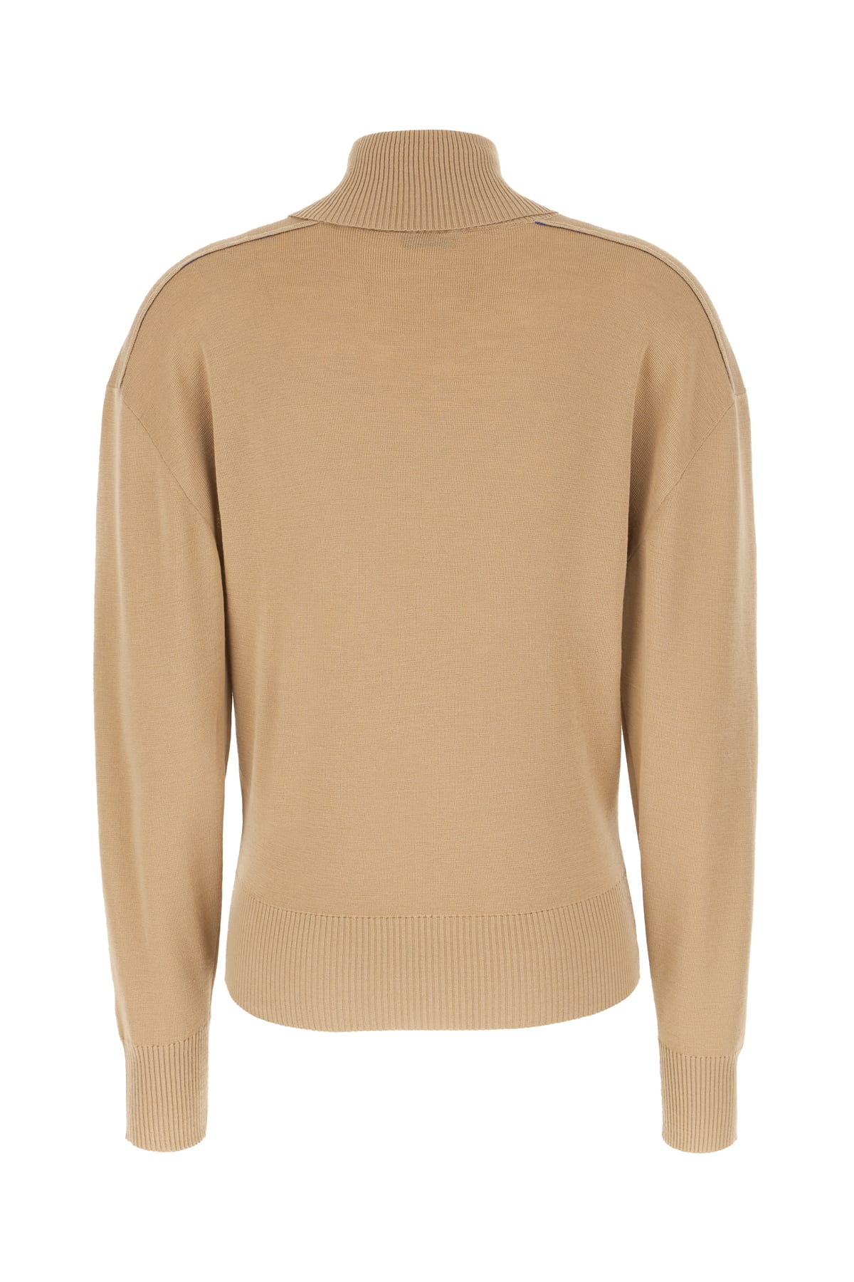 Shop Burberry Beige Wool Sweater In Flax