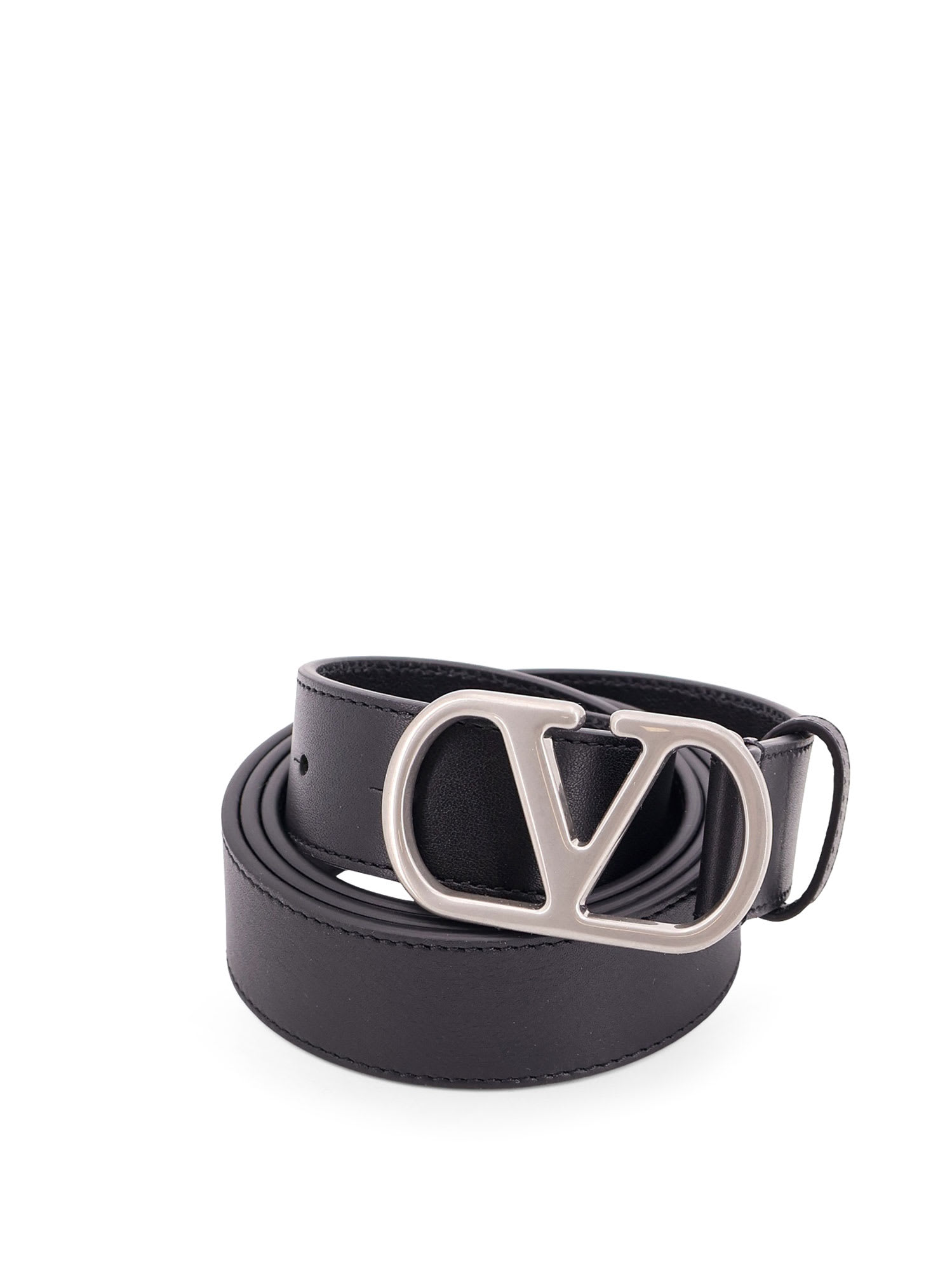 Shop Valentino Belt In Black