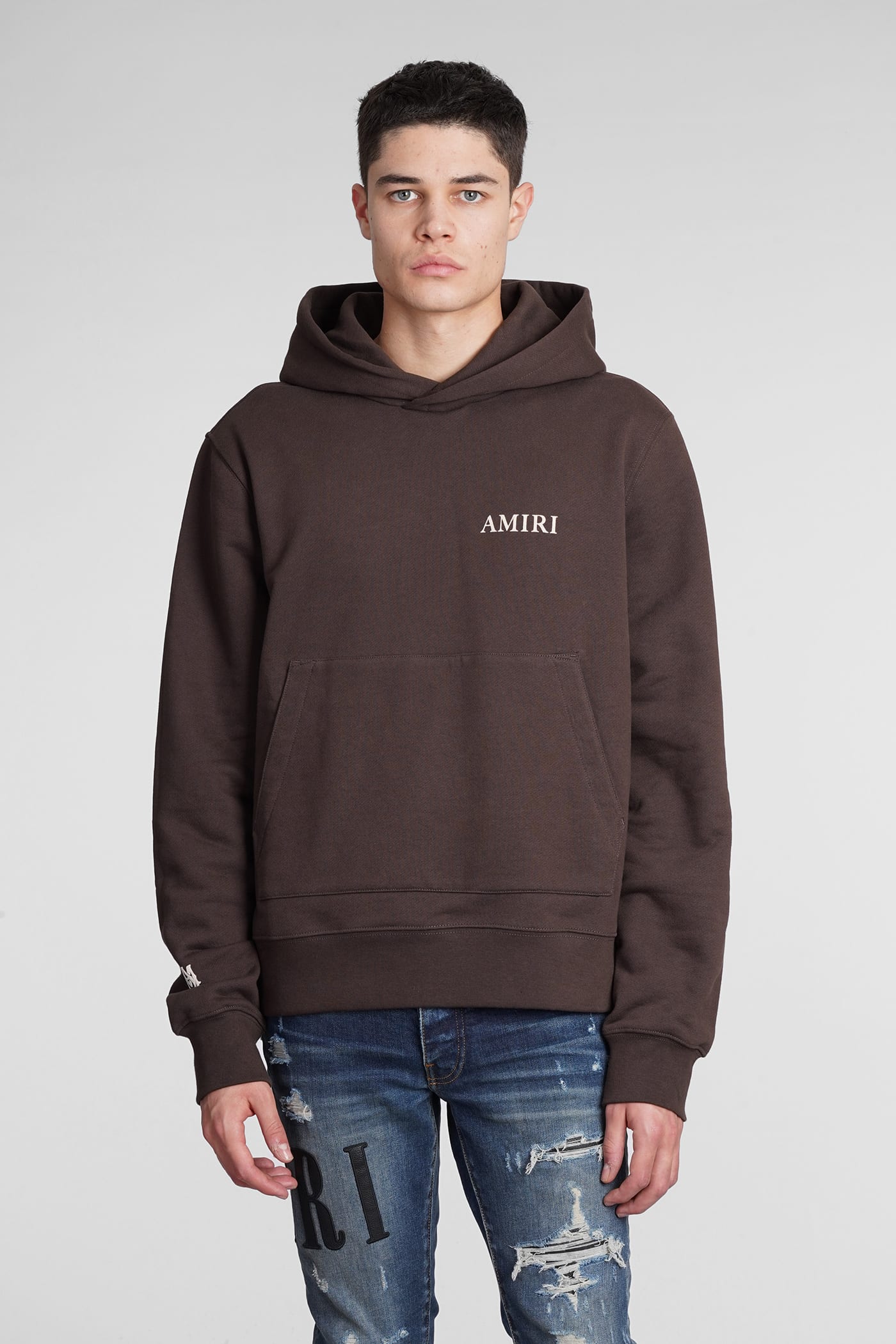 AMIRI Sweatshirt In Brown Cotton