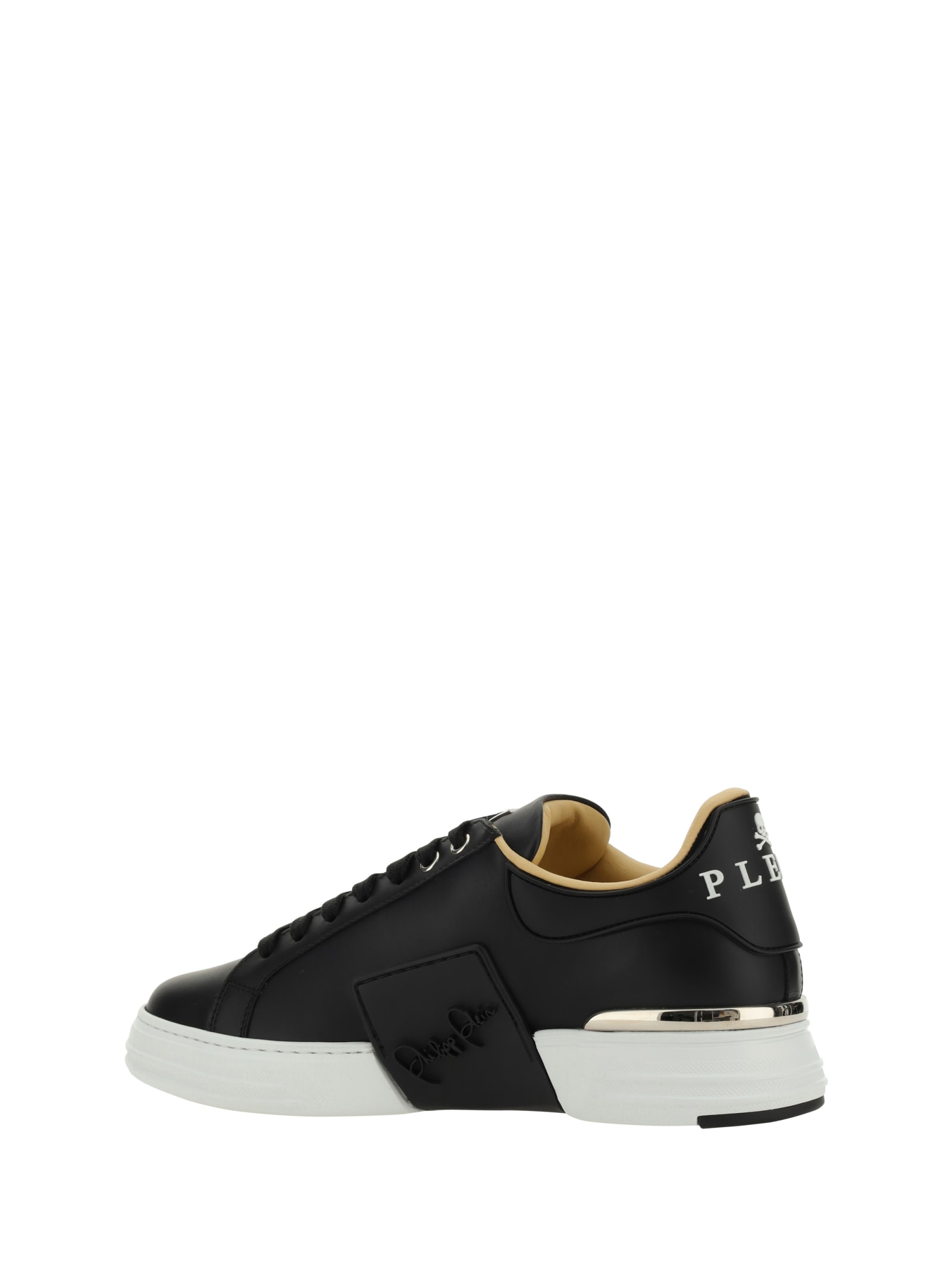Shop Philipp Plein Hexagon Sneakers In Black/white