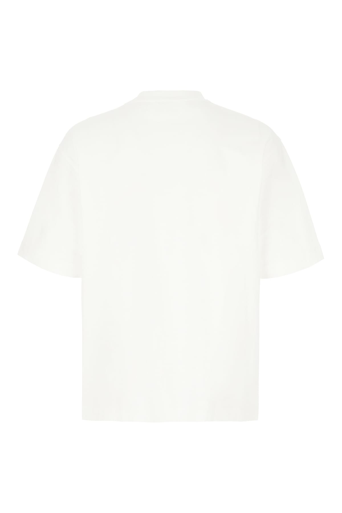 Shop Off-white White Cotton Oversize T-shirt In White Black