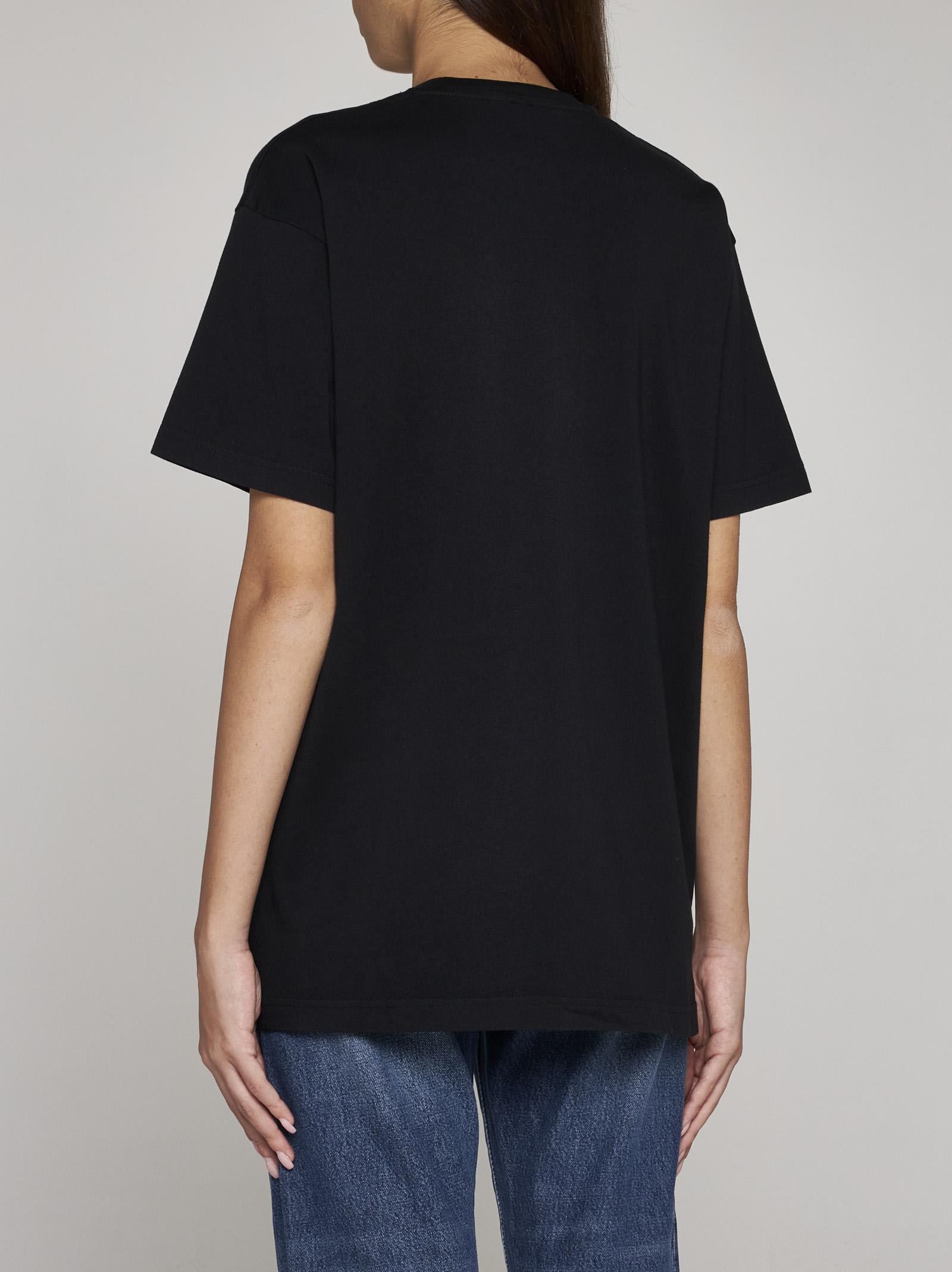 Shop Totême Cotton T-shirt In Black