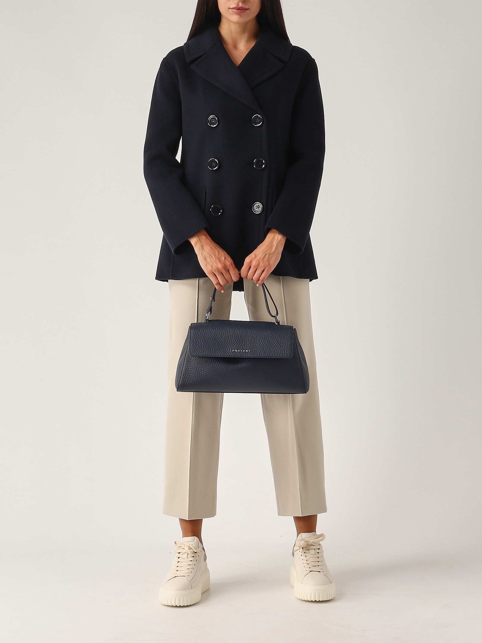 Shop 's Max Mara Efebo Coat In Navy