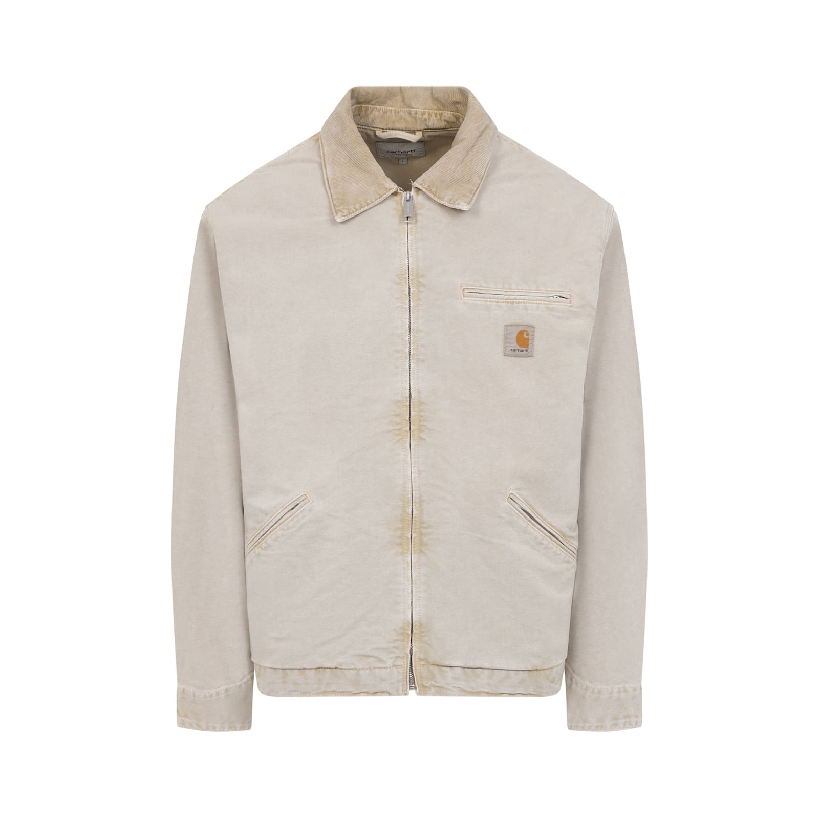 Carhartt Detroit Jacket Organic Cotton Long Sleeves In White