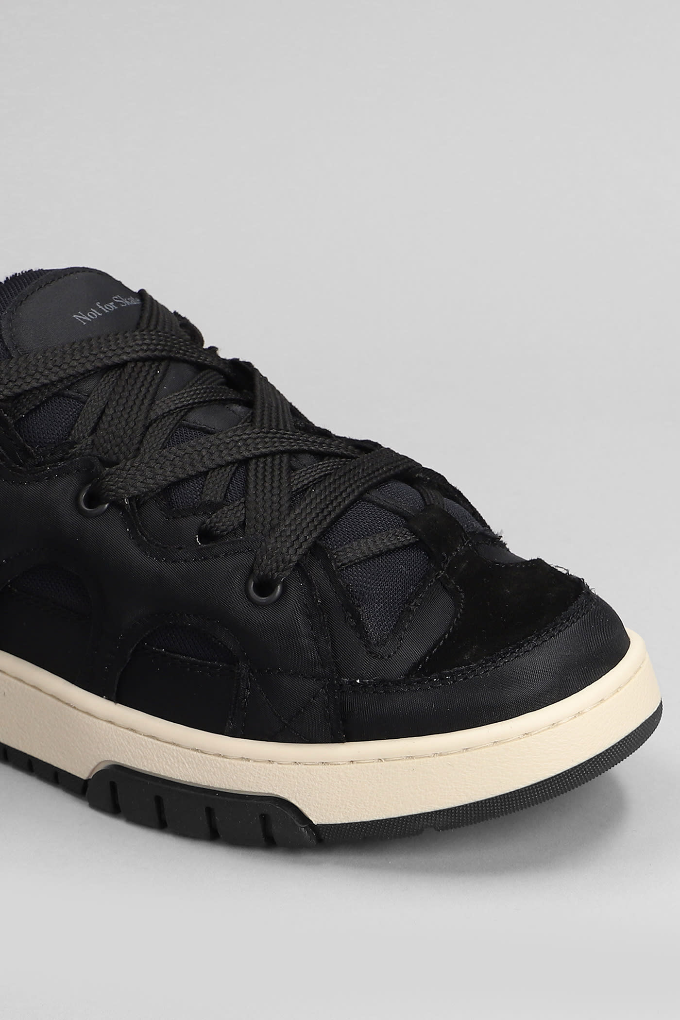 Shop Paura Santha 1 Sneakers In Black Suede And Fabric