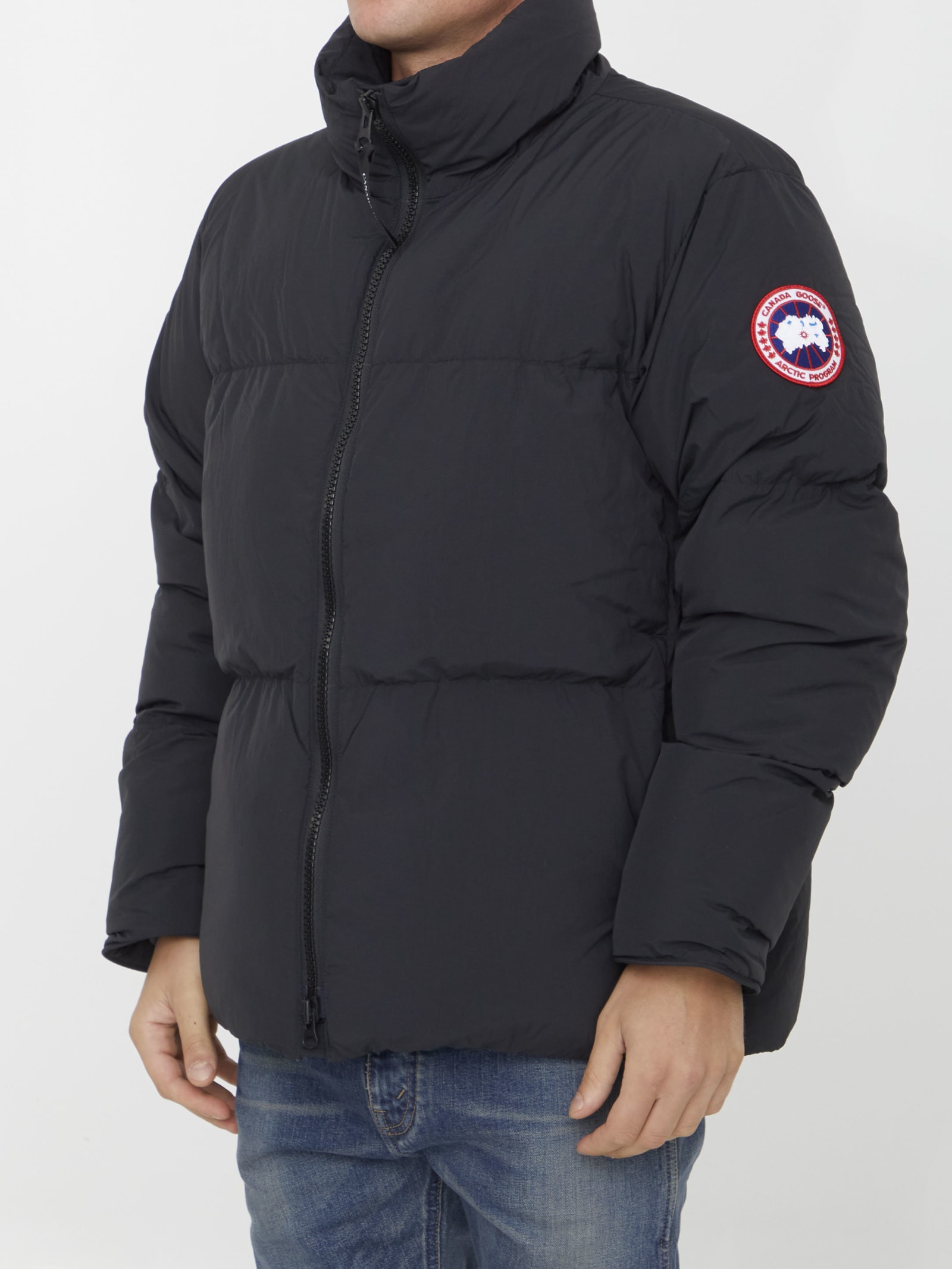 Shop Canada Goose Lawrence Puffer Jacket In Black