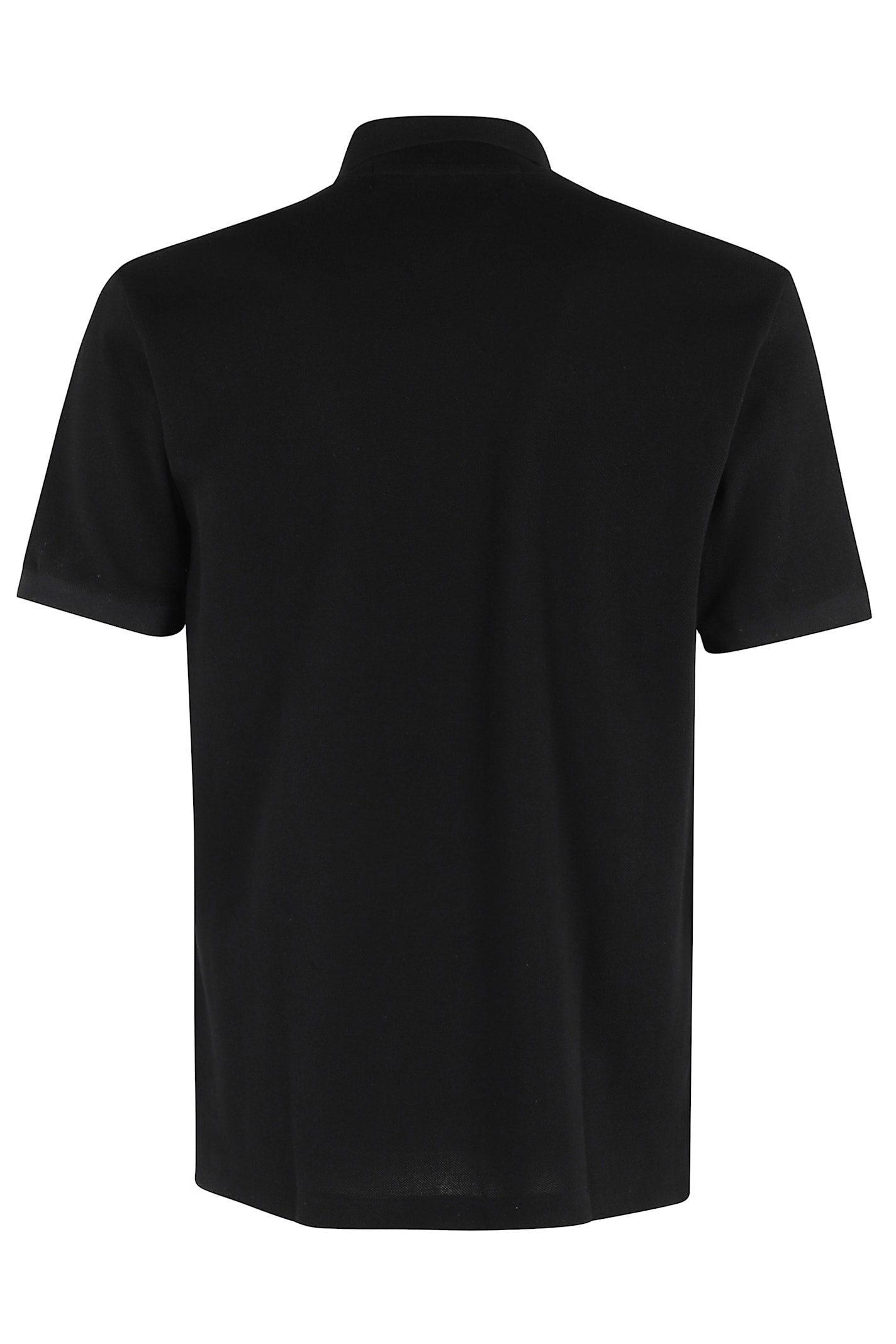 Comme Des Garçons Play Polo Shirt With Ribbed Collar And Straight Hem