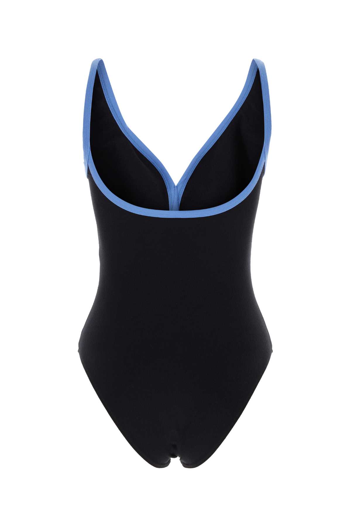 Shop Lisa Marie Fernandez Black Stretch Nylon Maria Swimsuit In Blacreazu