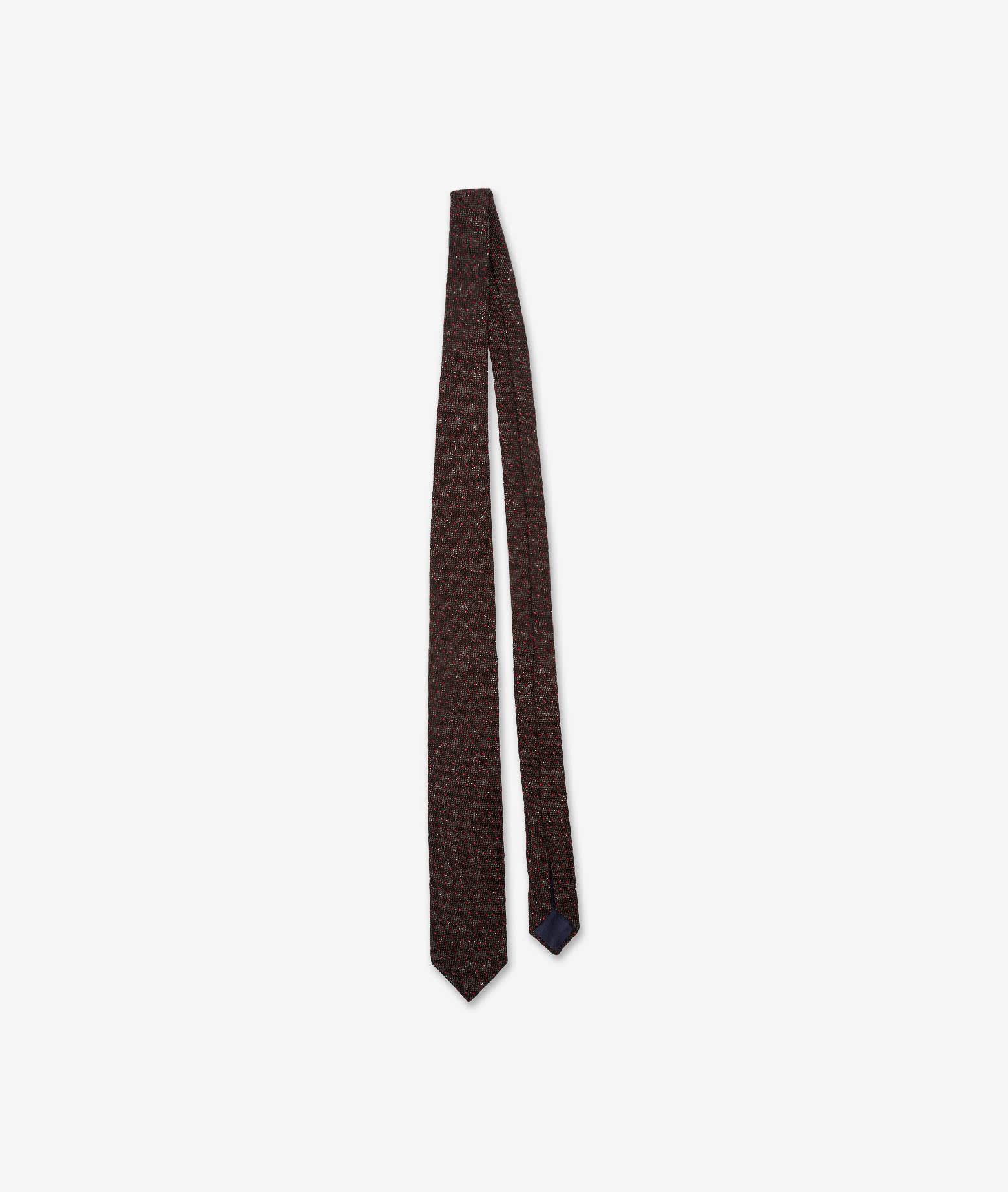 Shop Larusmiani Seven Folds Tie Tie In Micro Mar Scuri