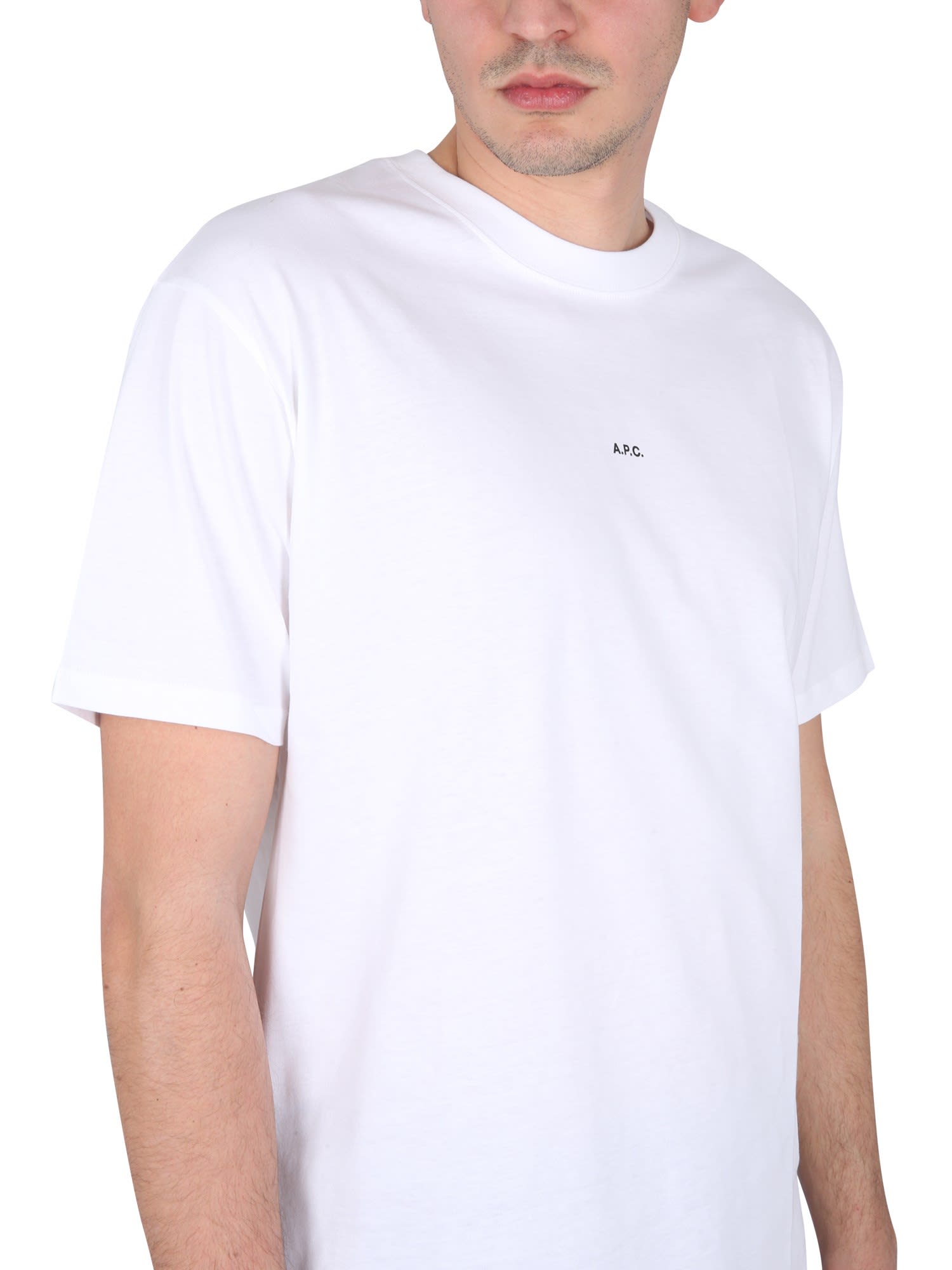 Shop Apc Kyle T-shirt In Blanc
