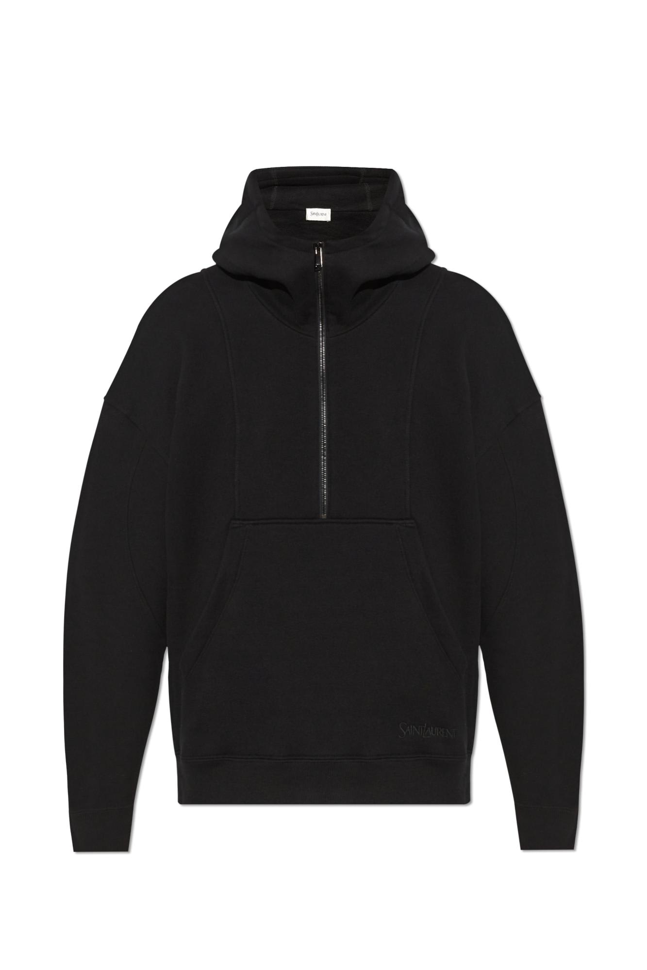 Shop Saint Laurent Hoodie In Black