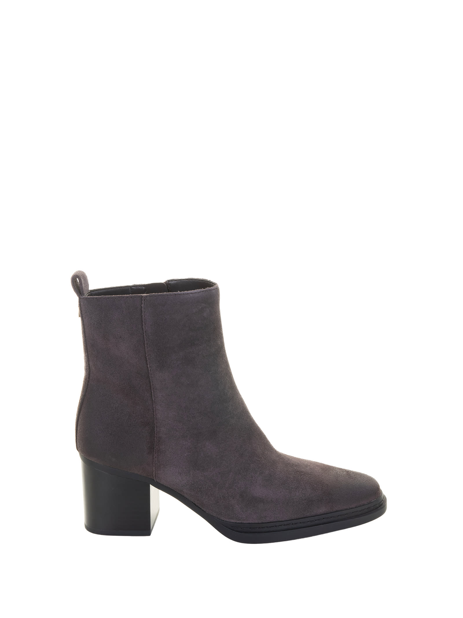 Michael Kors Lex Chocolate Heeled Ankle Boot In Black