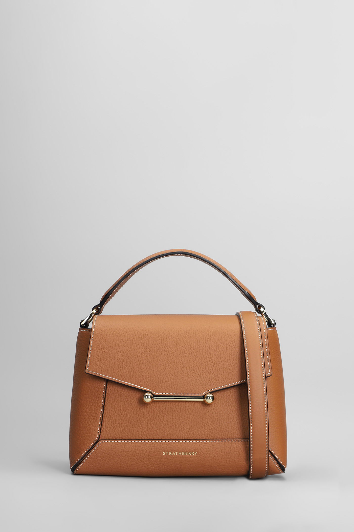 Mosaic Shoulder Bag In Beige Leather