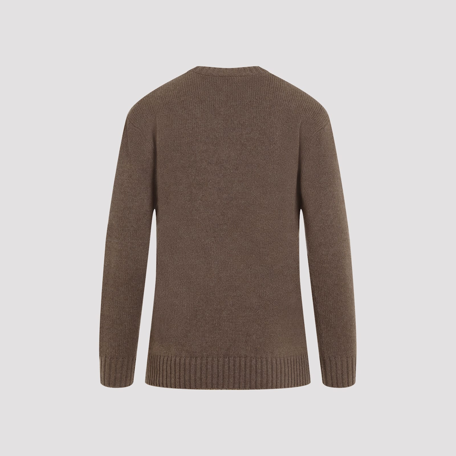 Shop Ralph Lauren Bear Pullover In Taupe Melange