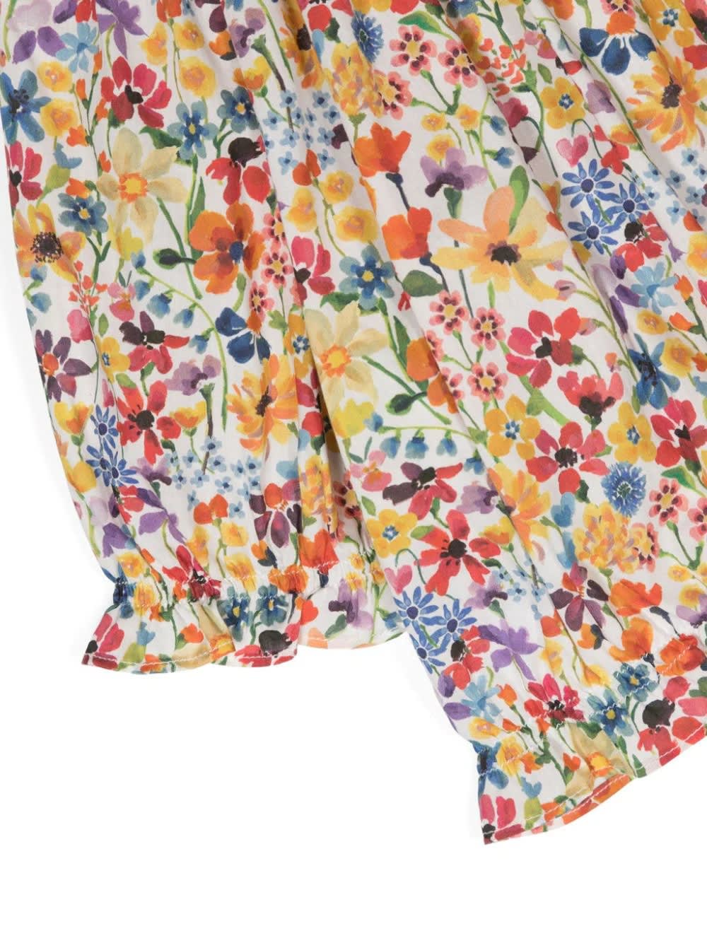 Shop Il Gufo Shirt In Liberty-fabric Cotton In Multicolour
