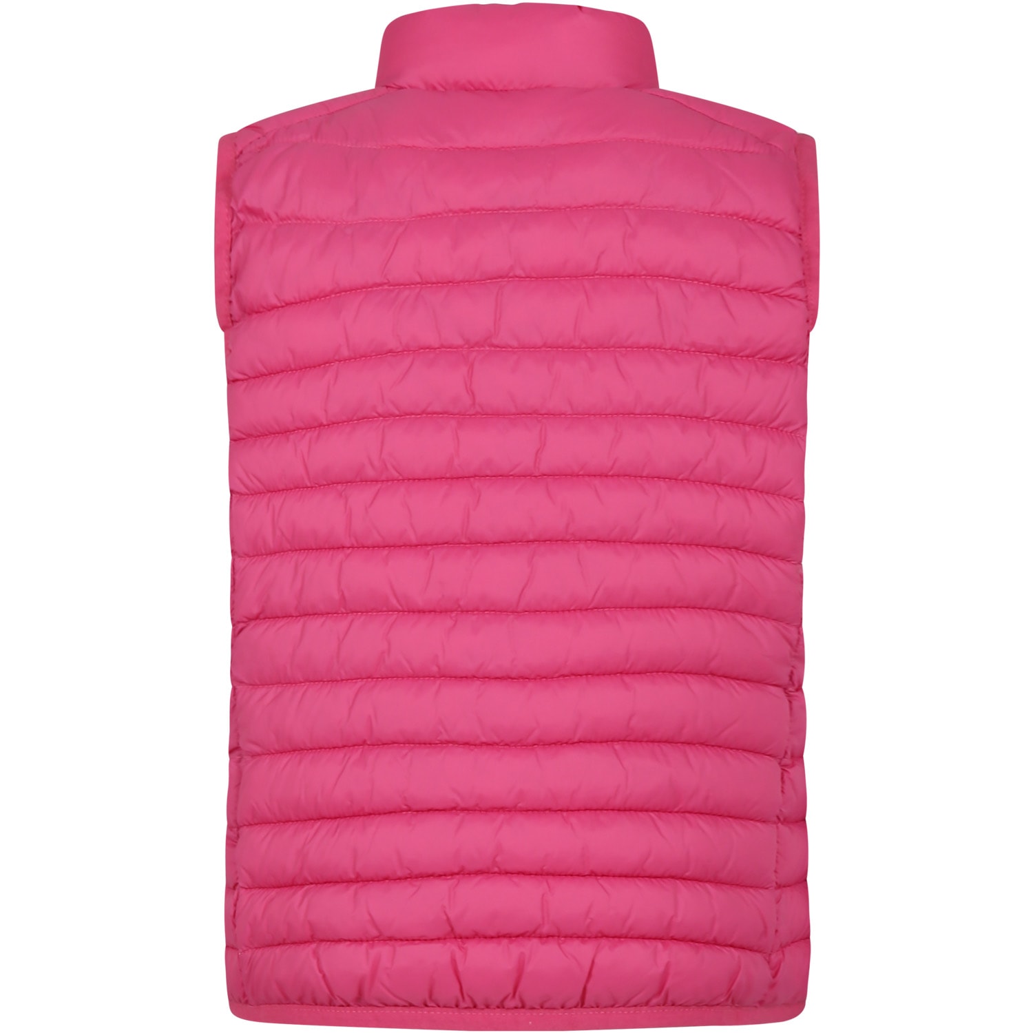 Save The Duck Pink Ozam Vest For Girl With Logo In Pink