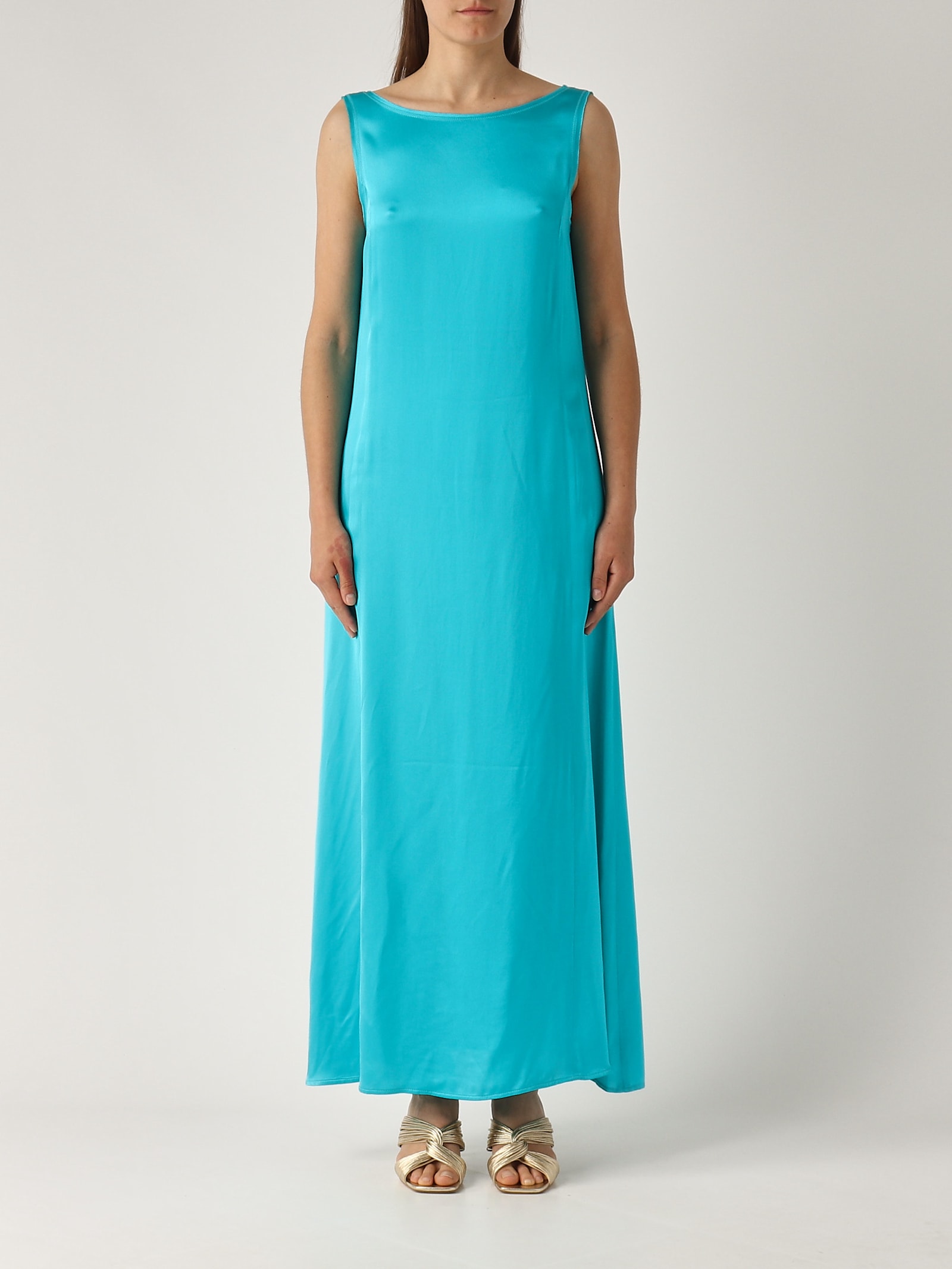 Maliparmi Abito Shiny Cady Dress In Multi