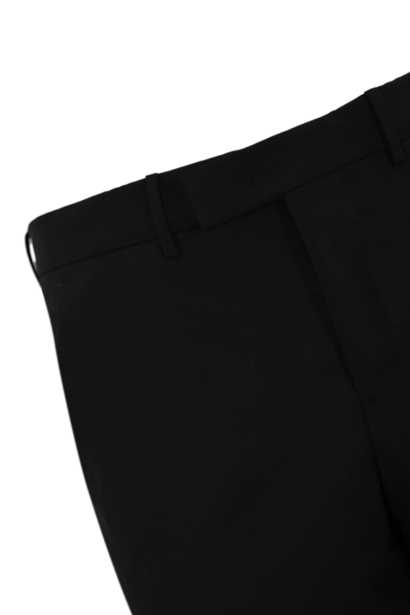 Pt Torino Master F.f. Trousers In Stretch Wool In Nero