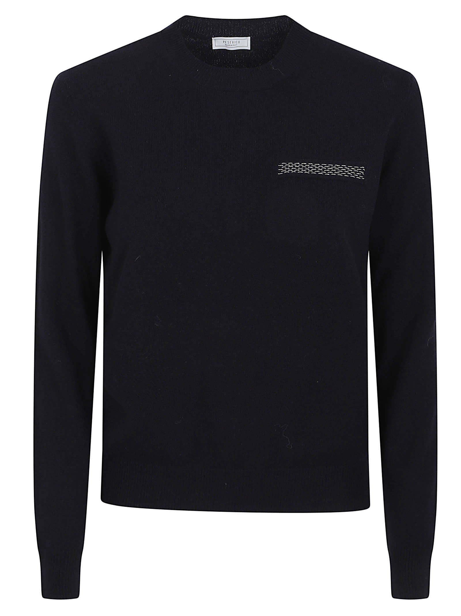 Peserico Knitted Sweater In Black