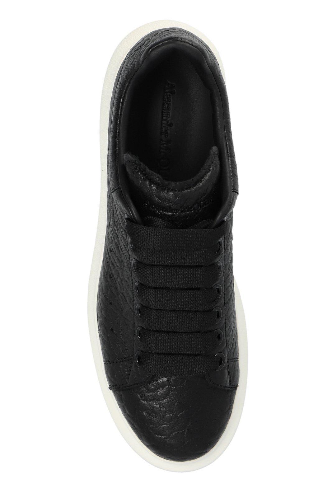 Shop Alexander Mcqueen Oversized Lace-up Sneakers In Nero