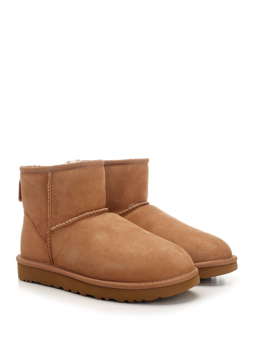 Ugg Woman Classic Mini Ii Boots Shoes In Brown