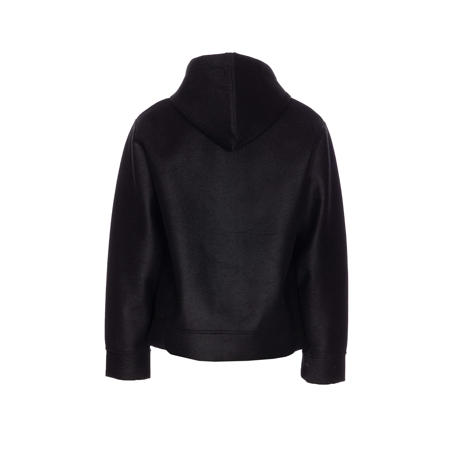 Apc Long Sleeve Hooded Sweater With Embroidered Logo In Black