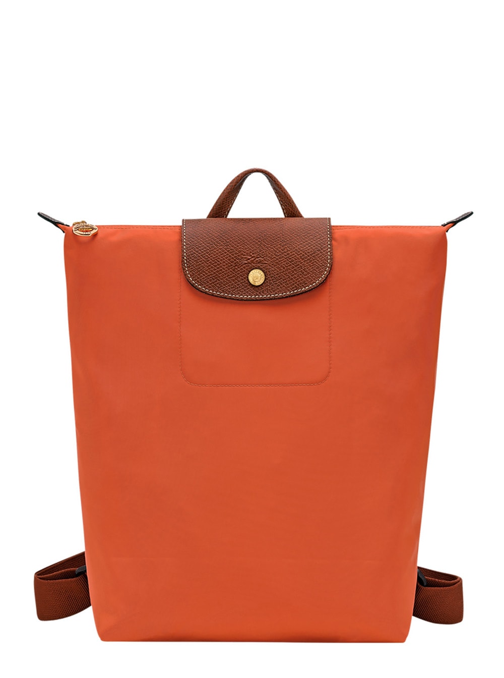 le Pliage Red Backpack With Logo Engraved On Front In Tech Fabric And Leather Woman