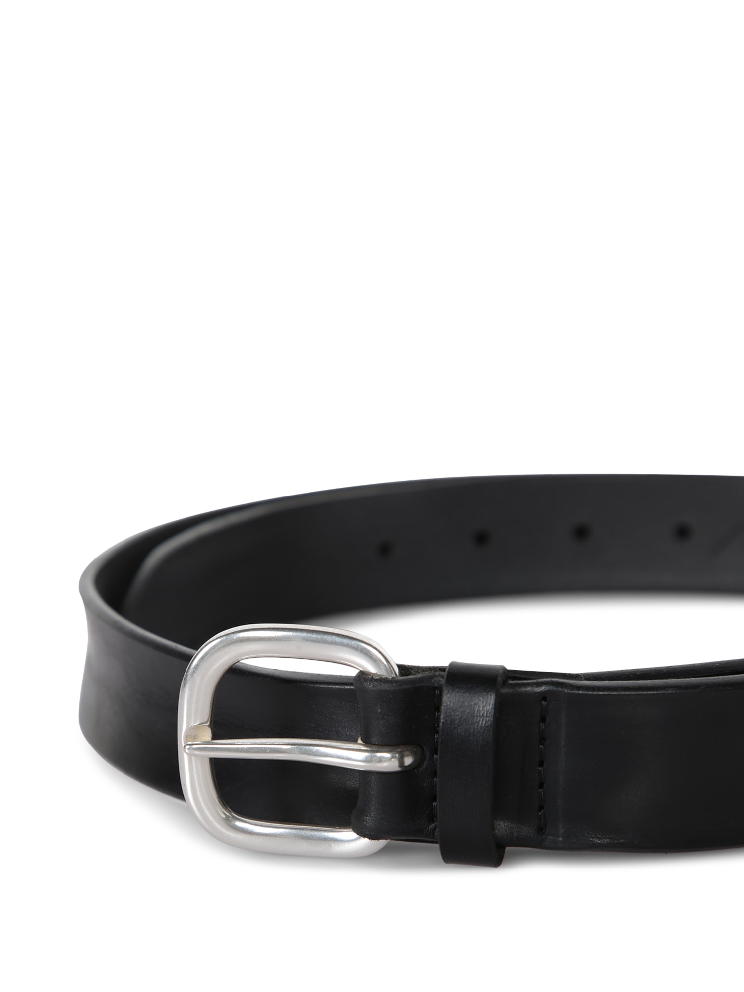 Shop Orciani Black Leather Belt