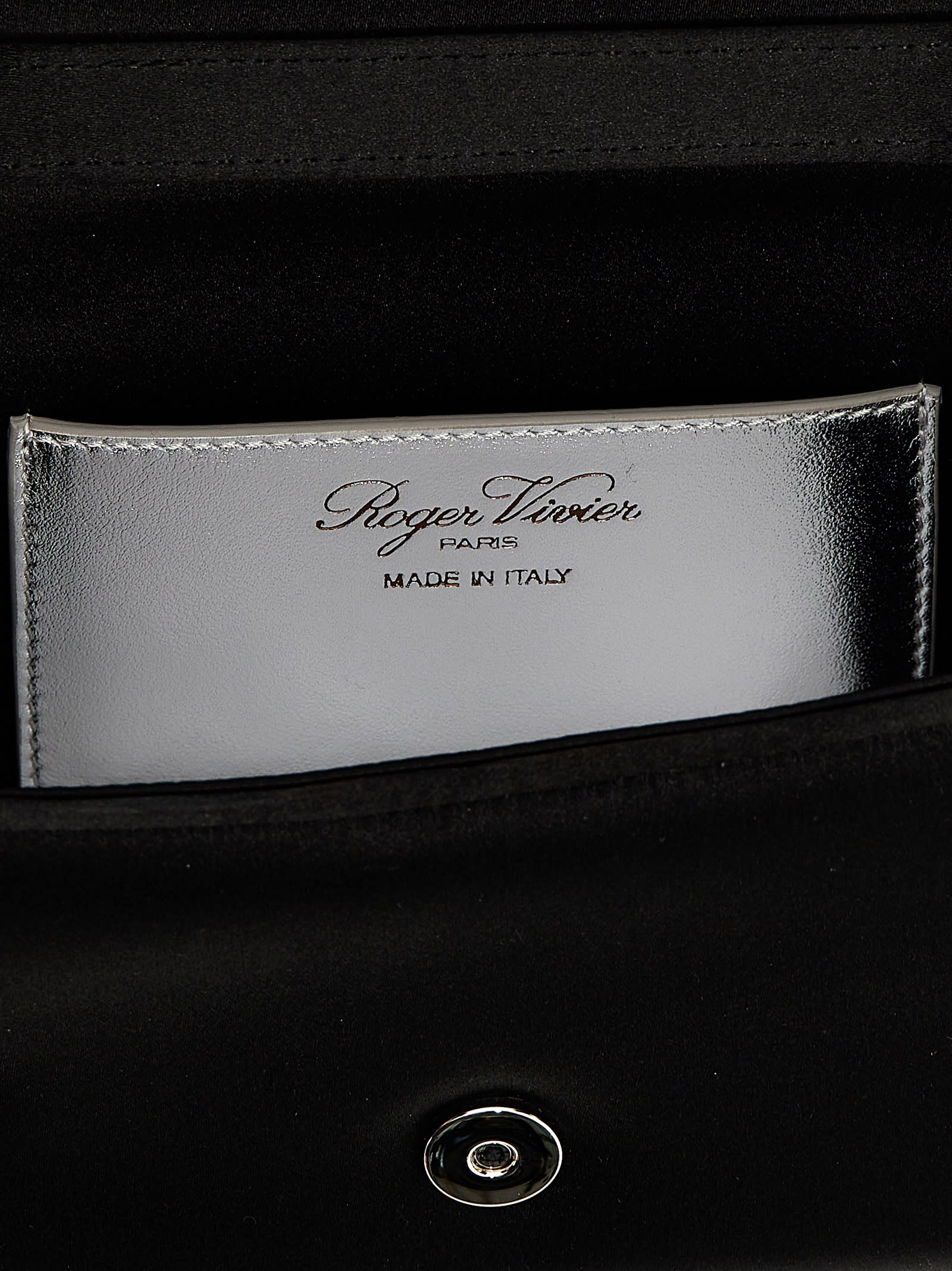 Roger Vivier Pilgrim Micro Handbag In Black
