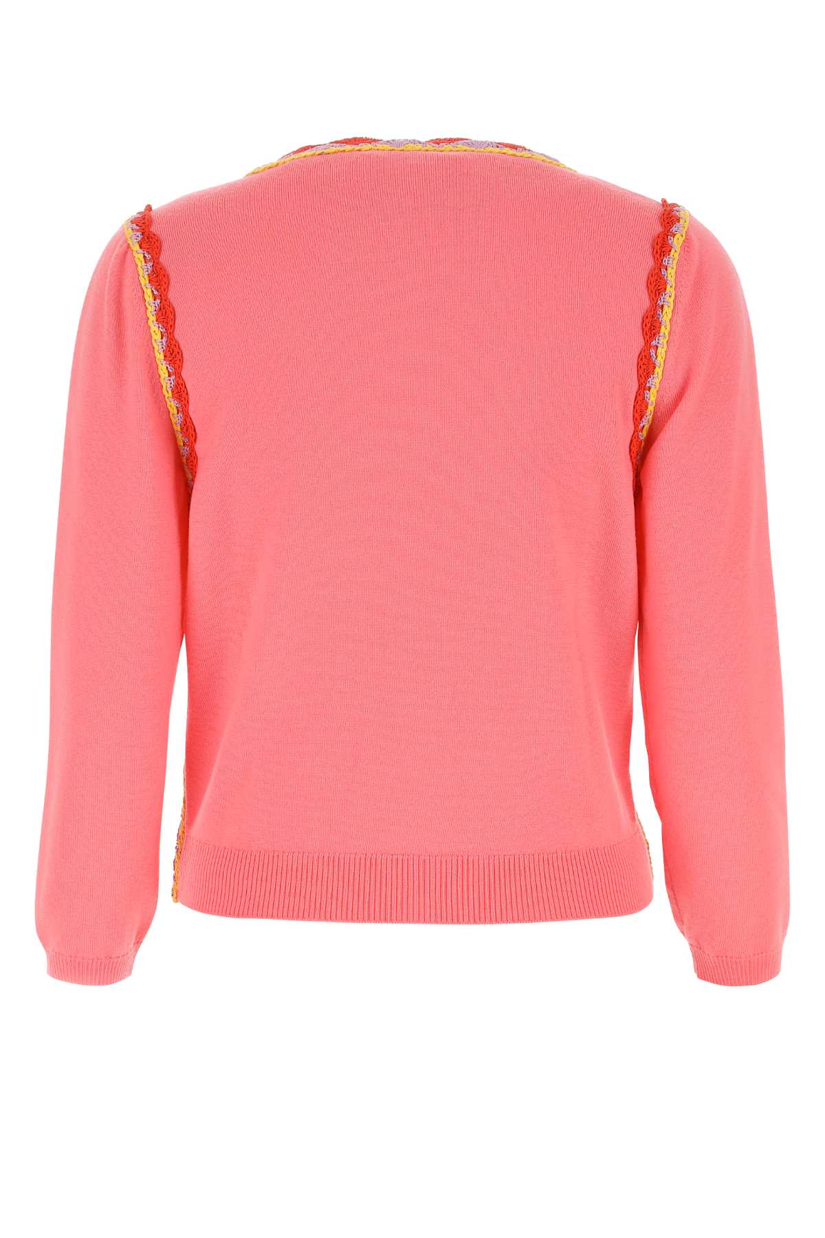 Moschino Pink Wool Cardigan In 0205