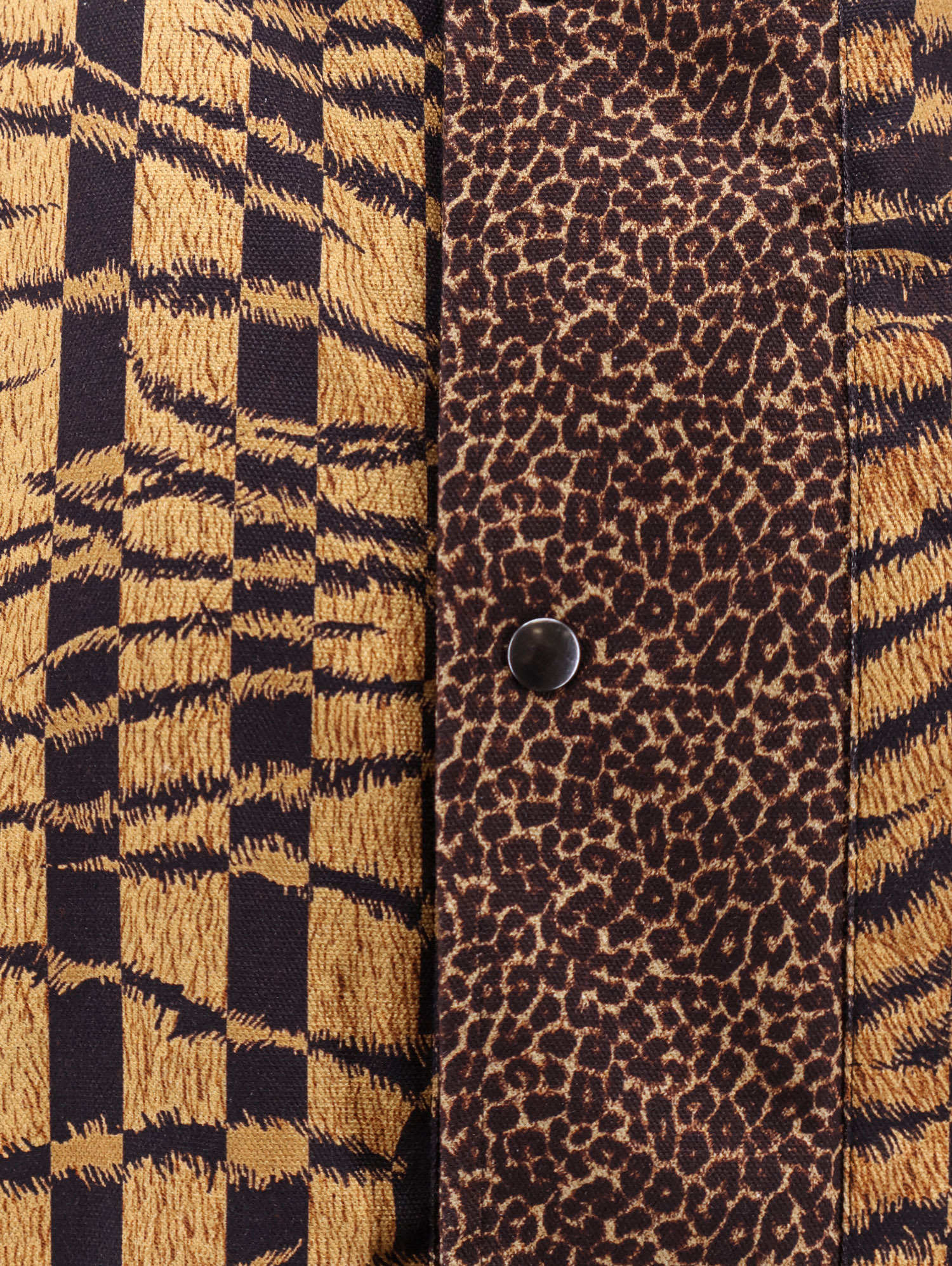 Pierre-louis Mascia Abstract-print Hooded Jacket In Animal Print