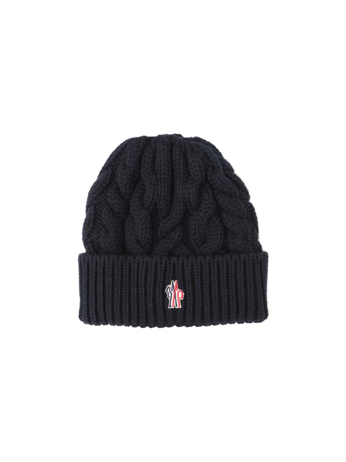 Shop Moncler Wool Logo Beanie