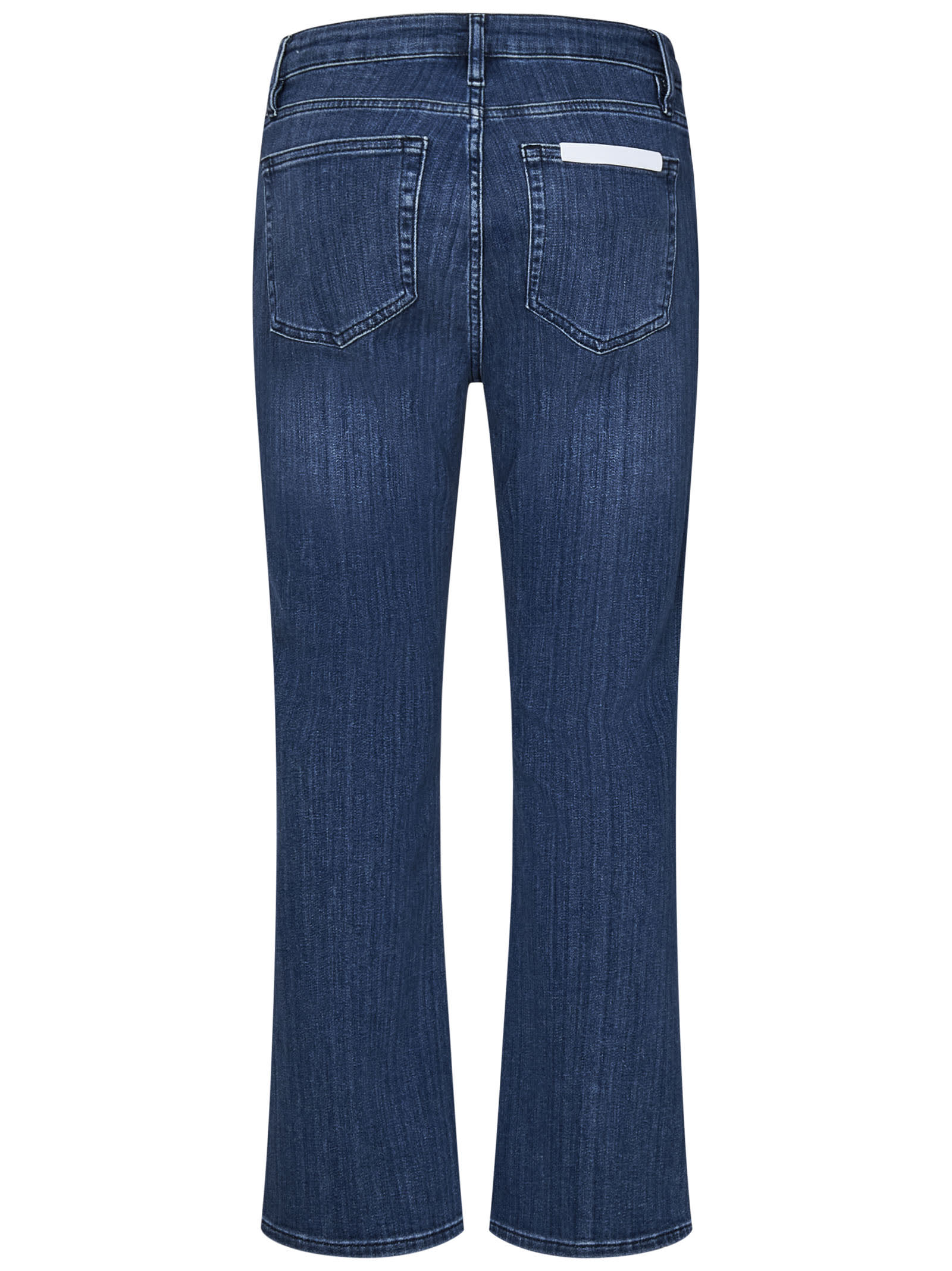 Shop Frame Denim Le Crop Mini Boot Jeans In Blue