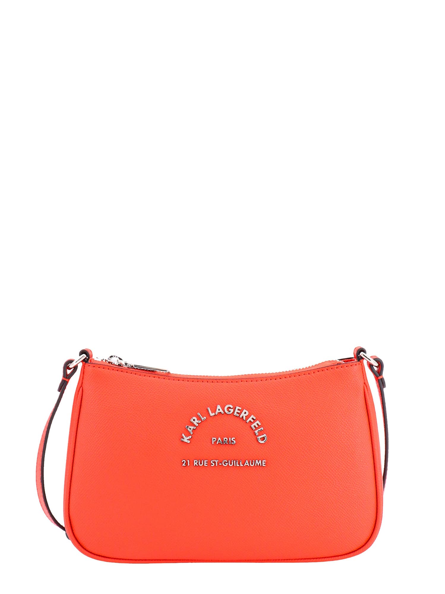 Shop Karl Lagerfeld Shoulder Bag In Orange
